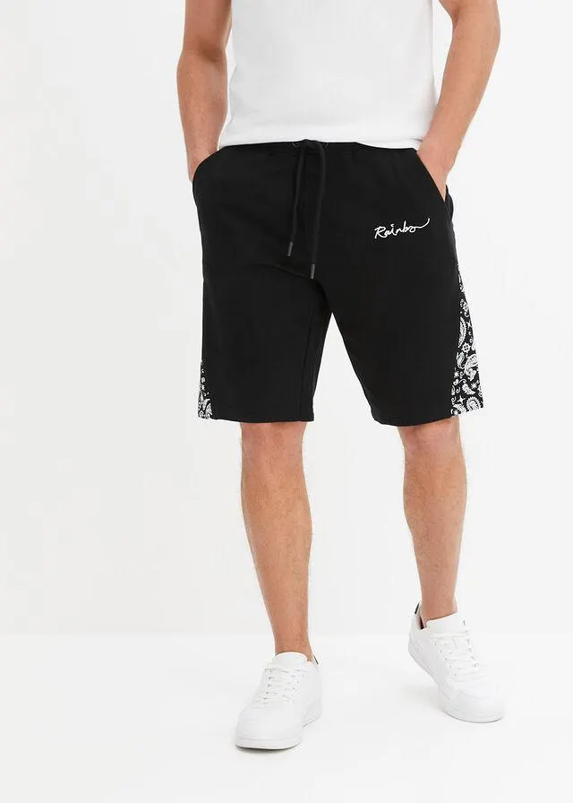 Bermude sweat din bumbac bio, loose fit