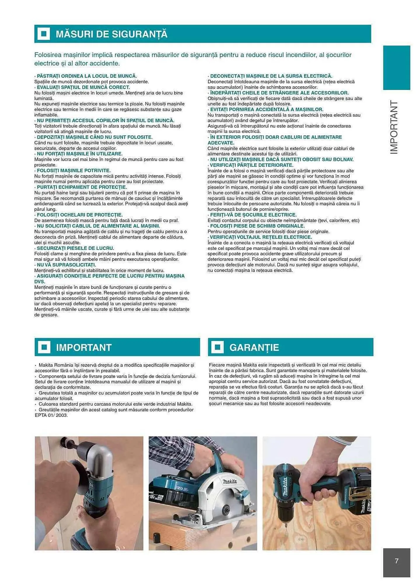 Catalog Makita catalog de la 1 ianuarie până la 31 decembrie 2023 - Revista Pagina 7