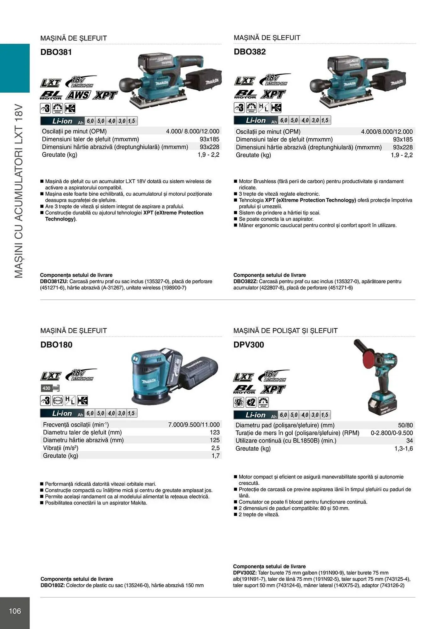 Catalog Catalog Makita de la 28 aprilie până la 31 decembrie 2026 - Revista Pagina 106