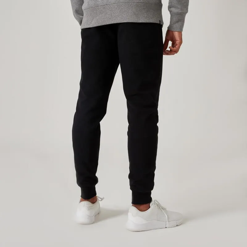 Pantalon de trening Slim 500 Fitness Negru Bărbați