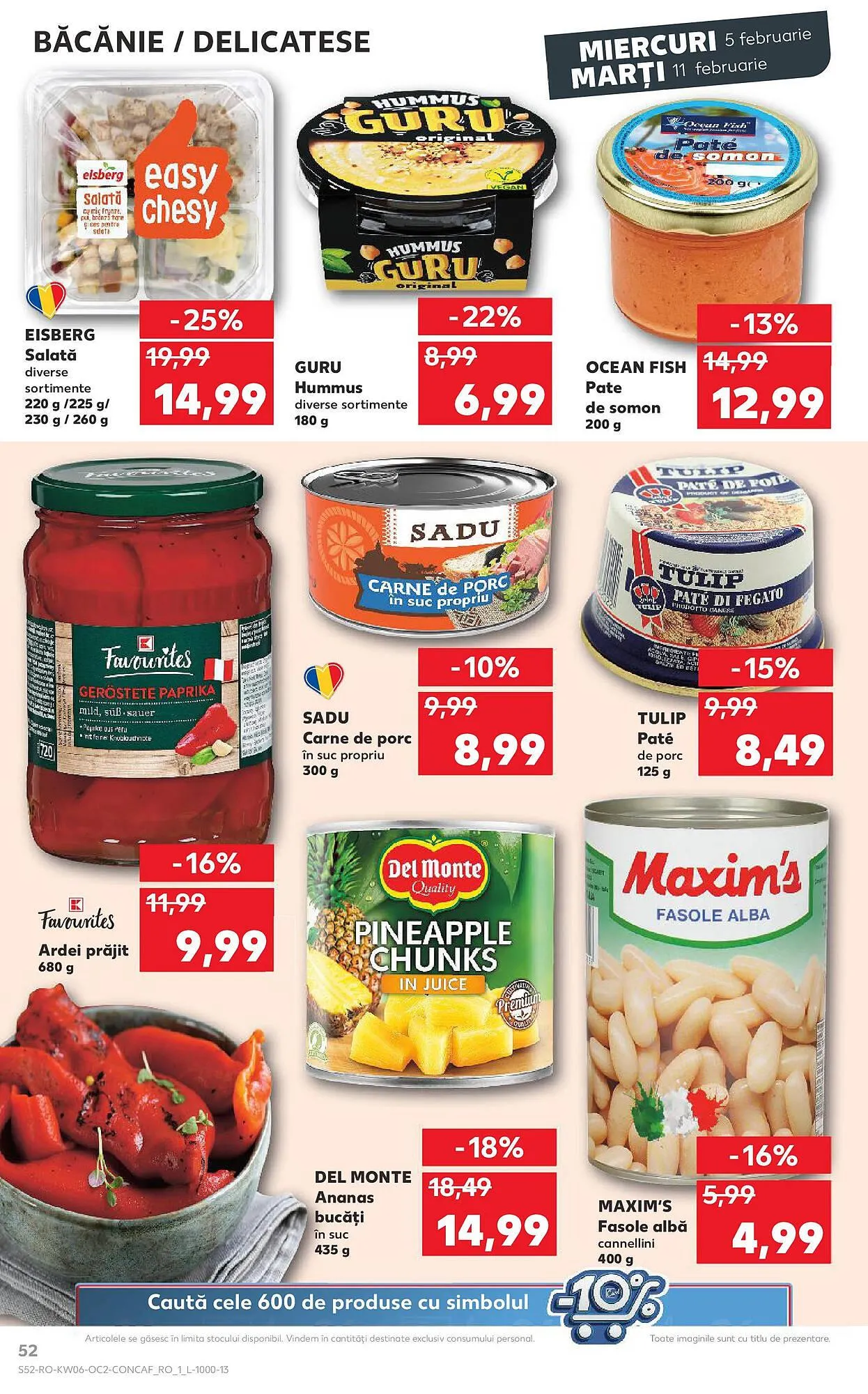 Catalog Catalog Kaufland de la 5 februarie până la 11 februarie 2025 - Revista Pagina 52