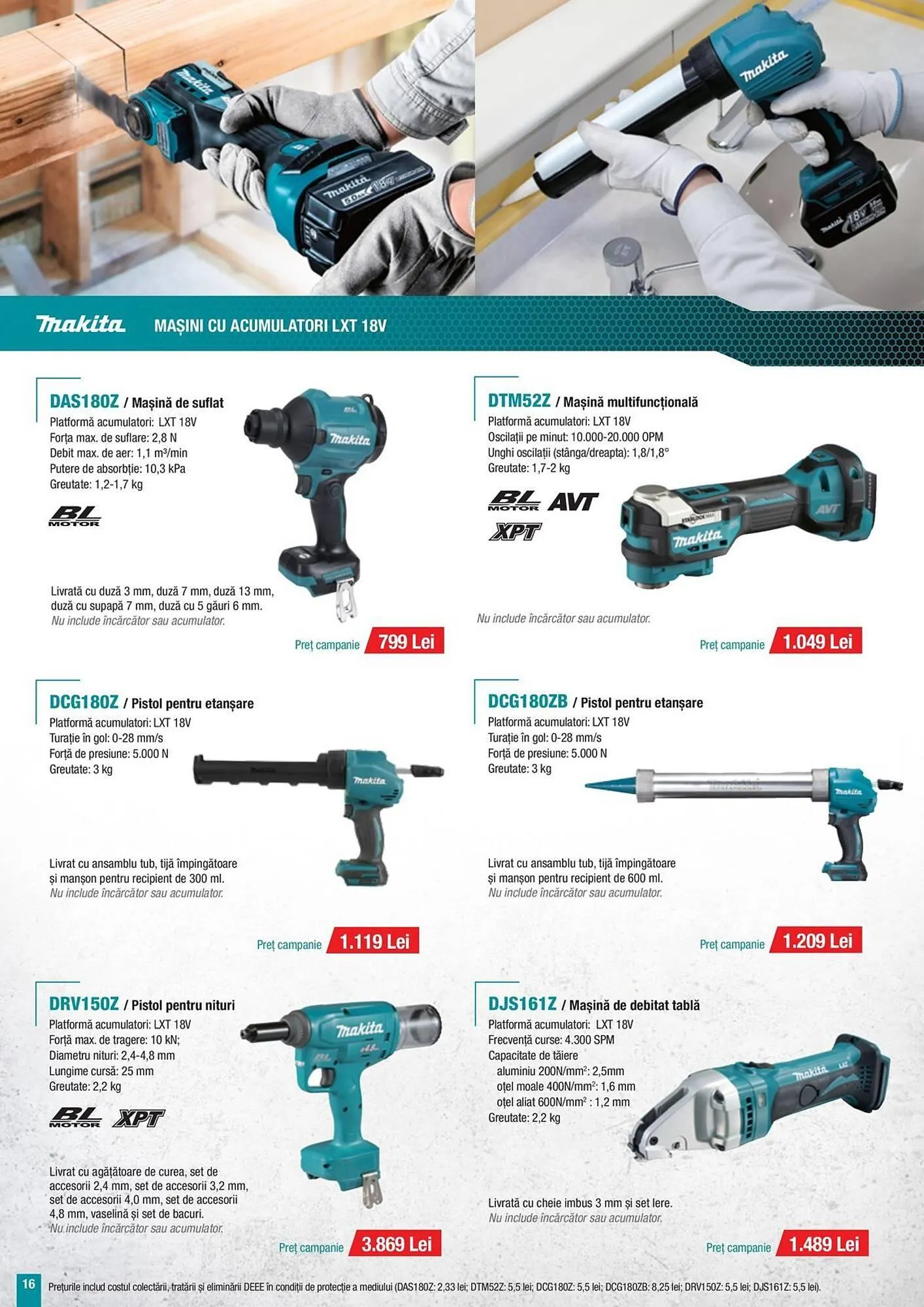 Catalog Catalog Makita de la 7 mai până la 31 decembrie 2025 - Revista Pagina 16