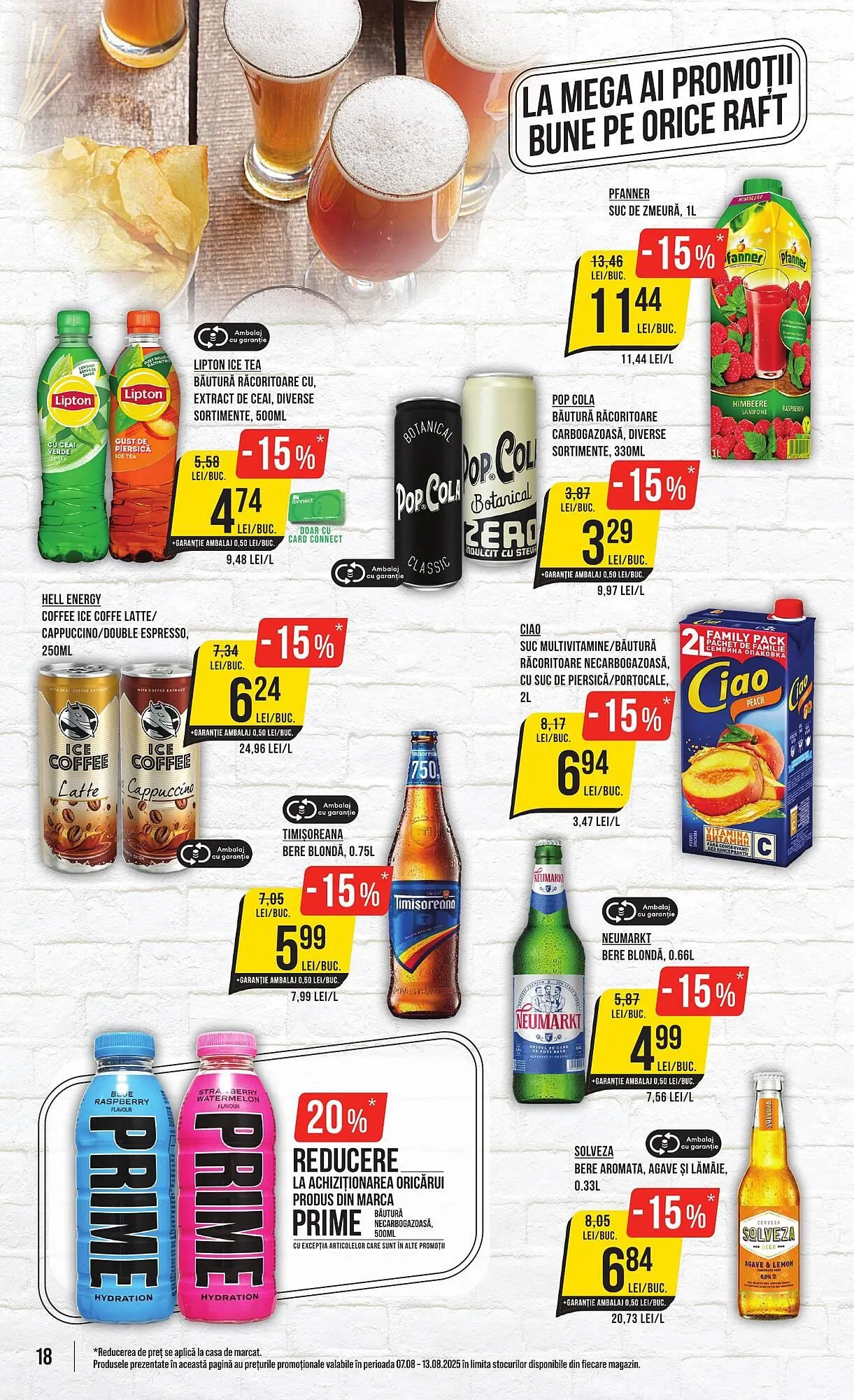 Catalog Catalog Mega Image de la 7 august până la 13 august 2025 - Revista Pagina 18