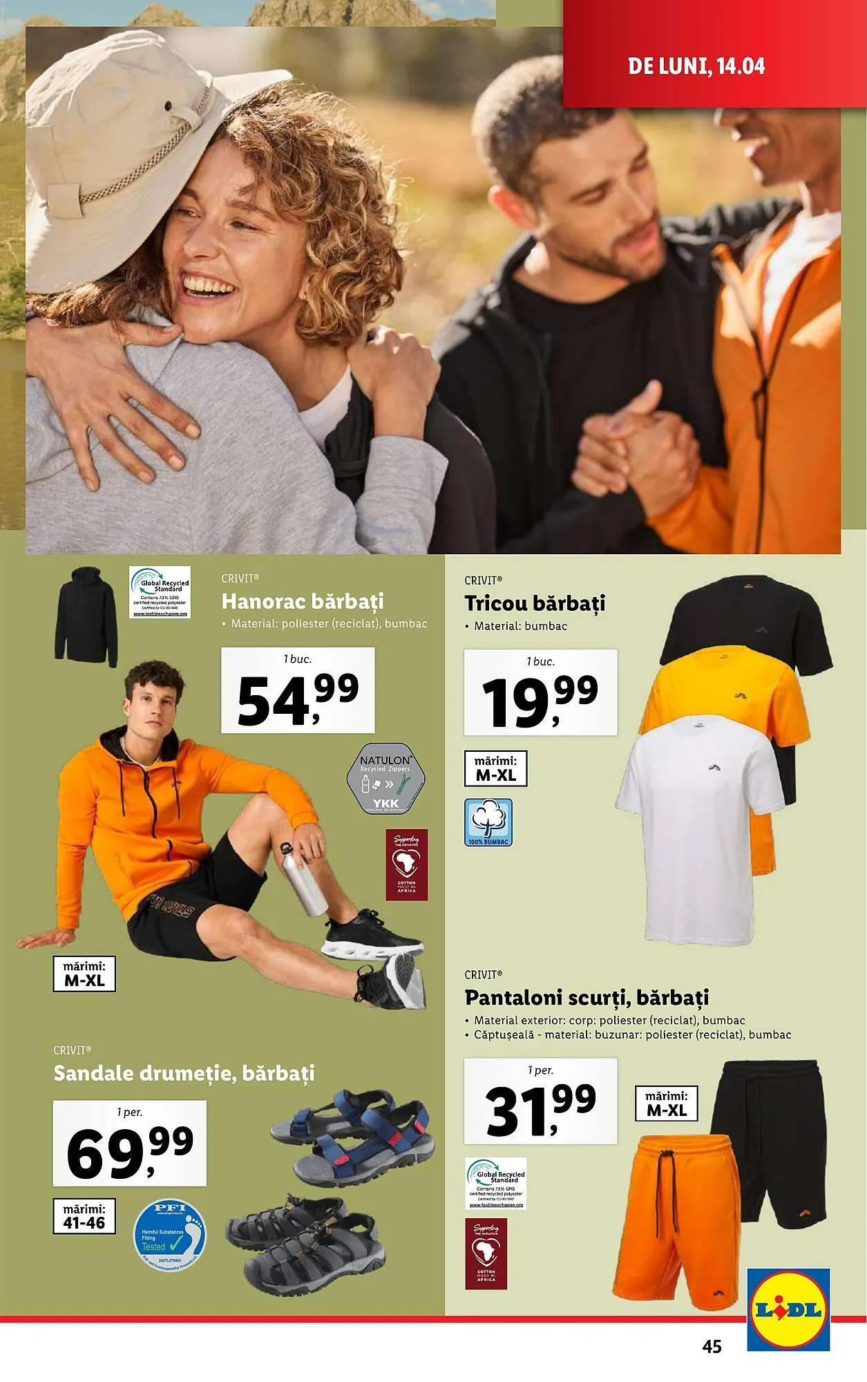 Catalog Catalog Lidl de la 14 aprilie până la 19 aprilie 2025 - Revista Pagina 45