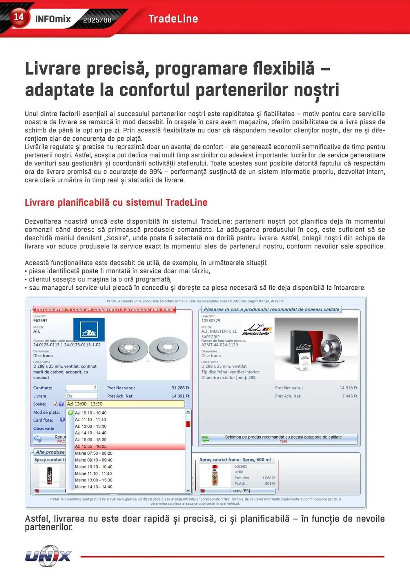 Catalog Catalog UNIX Auto de la 4 august până la 31 august 2025 - Revista Pagina 14