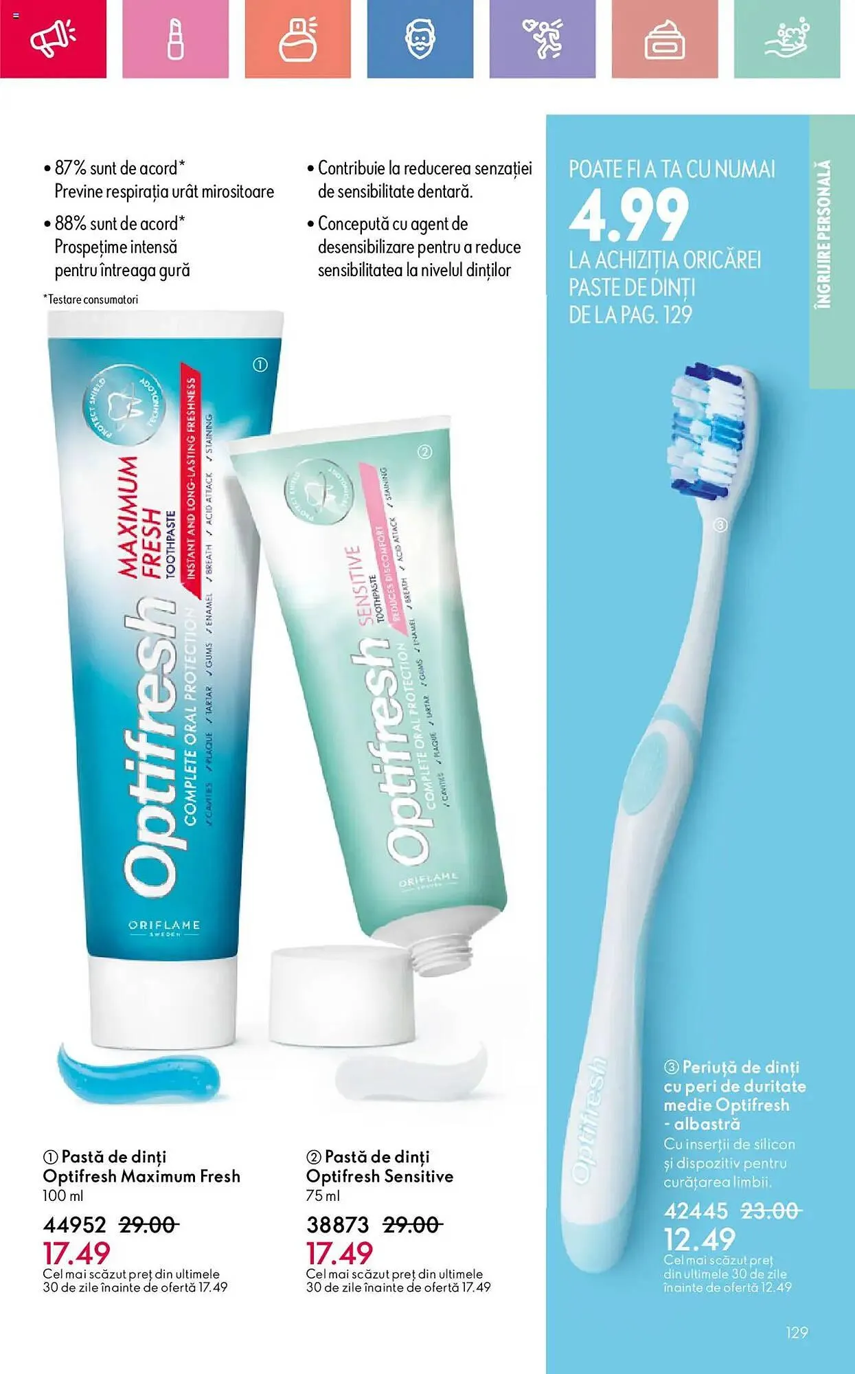 Catalog Catalog Oriflame de la 26 iulie până la 19 august 2025 - Revista Pagina 129