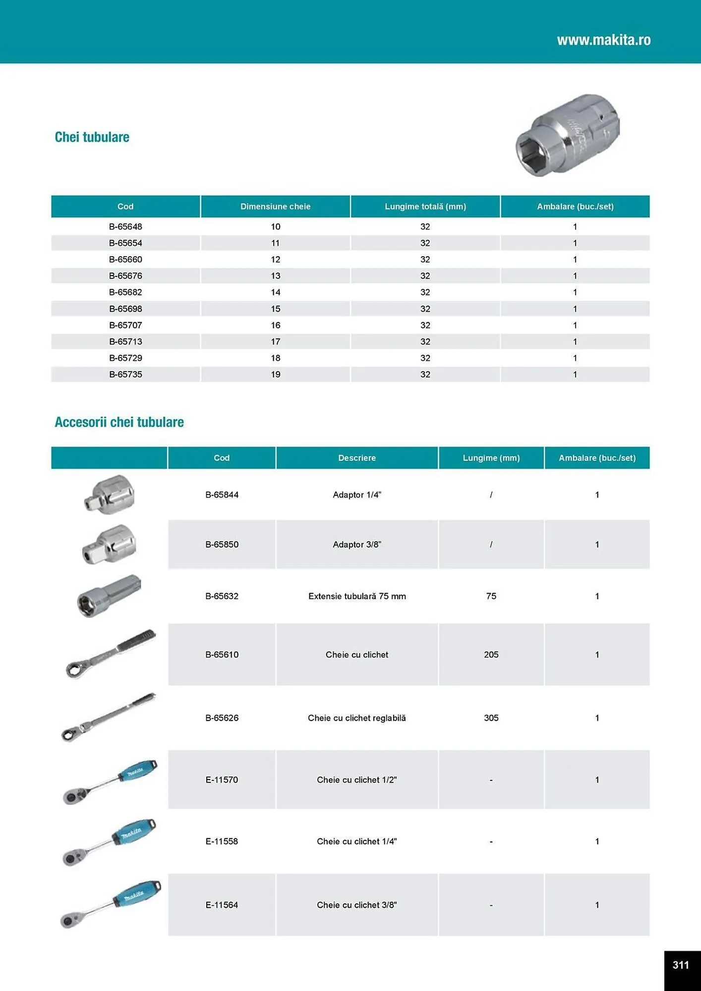 Catalog Catalog Makita de la 1 aprilie până la 31 decembrie 2025 - Revista Pagina 311