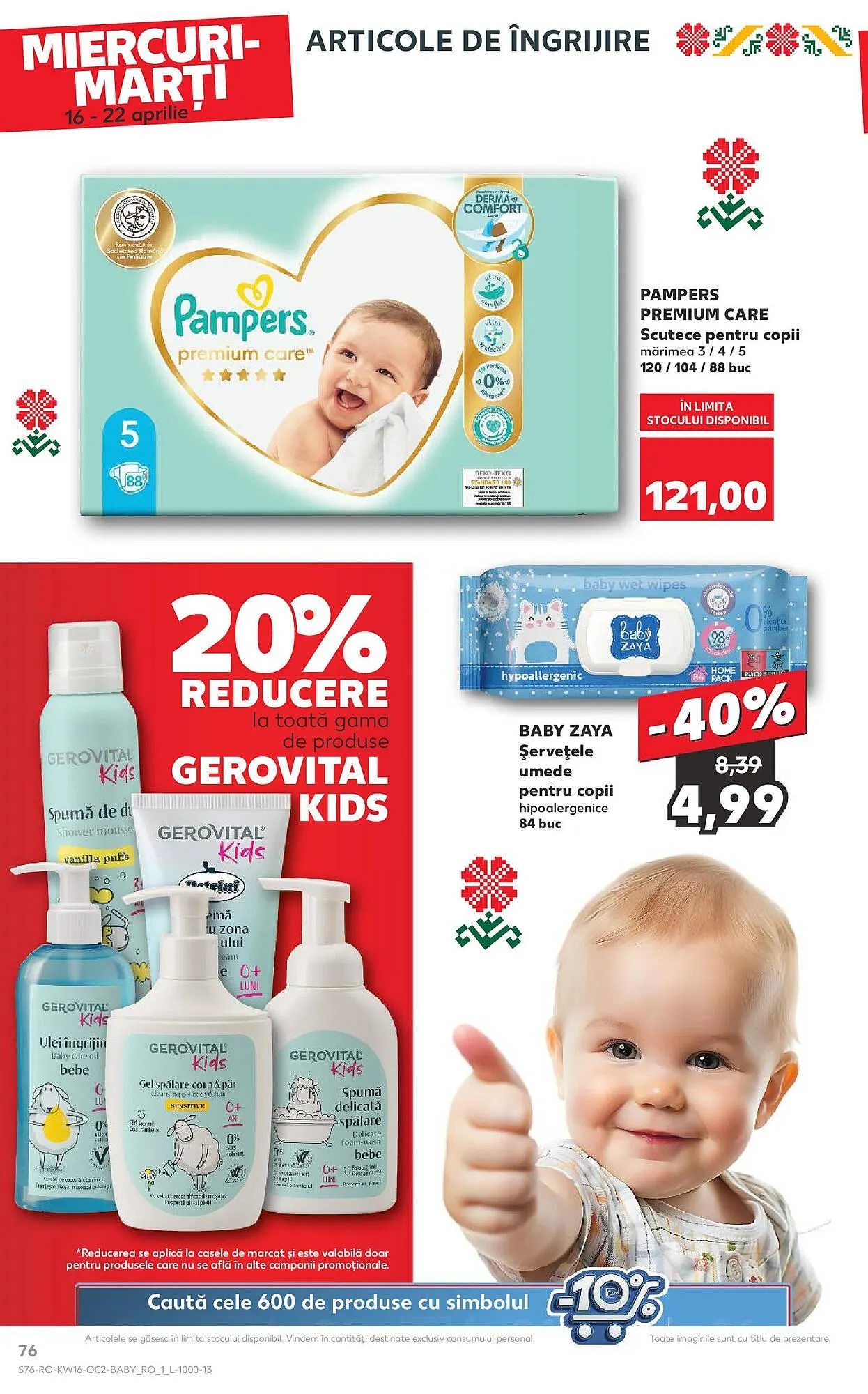 Catalog Catalog Kaufland de la 16 aprilie până la 22 aprilie 2025 - Revista Pagina 76