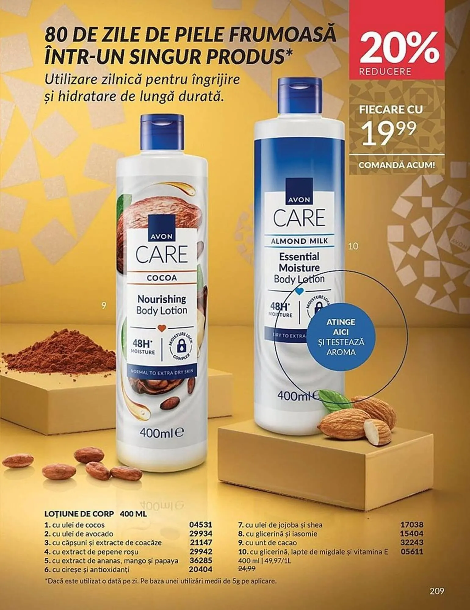 Catalog Catalog Avon de la 2 decembrie până la 31 decembrie 2025 - Revista Pagina 209