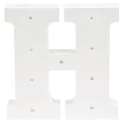 LITERA "H" Decor luminos din lemn pentru copii