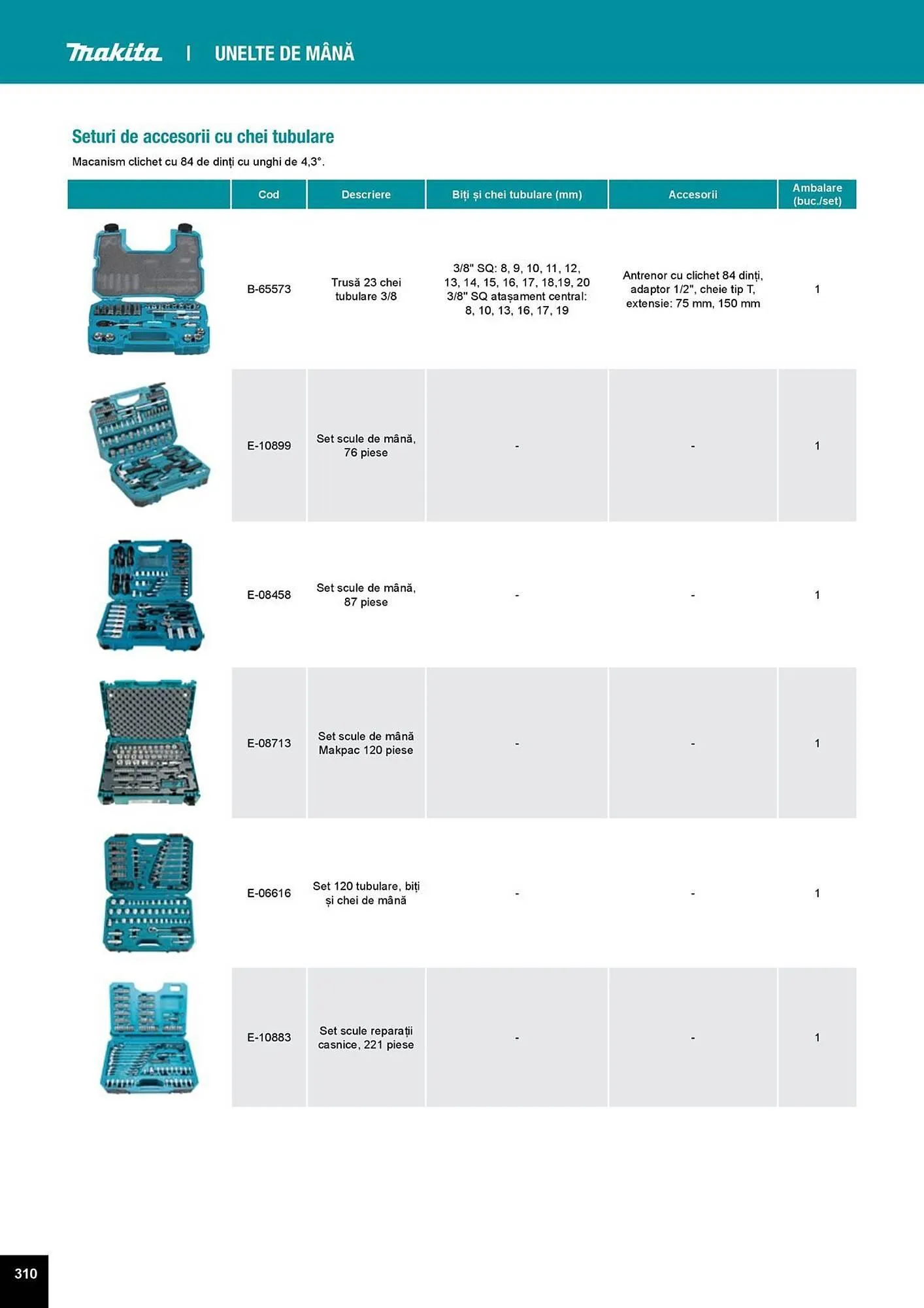 Catalog Catalog Makita de la 1 aprilie până la 31 decembrie 2025 - Revista Pagina 310