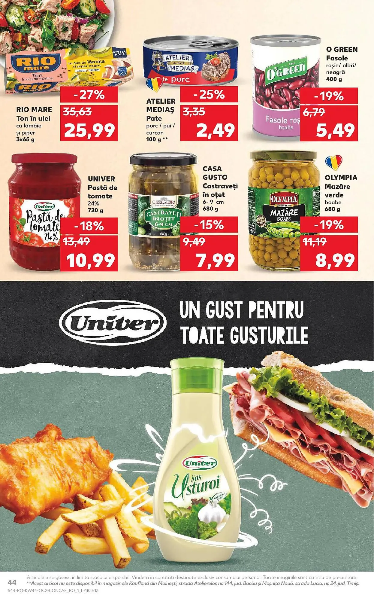 Catalog Catalog Kaufland de la 29 octombrie până la 4 noiembrie 2025 - Revista Pagina 44