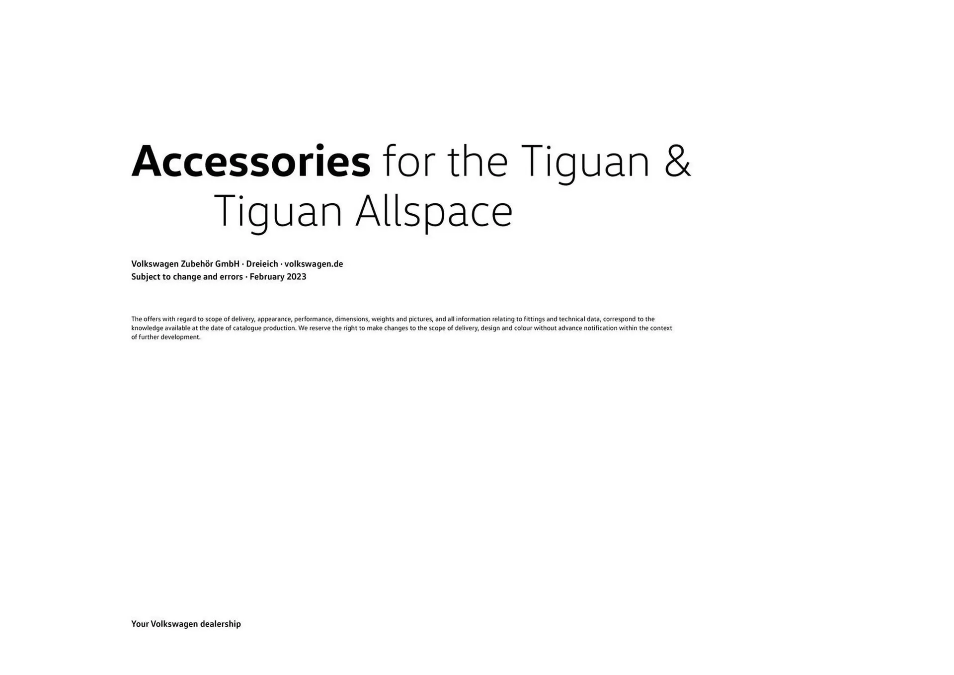 Catalog Volkswagen Accessories For The Tiguan & Tiguan Allspace catalog de la 26 iulie până la 31 decembrie 2023 - Revista Pagina 62