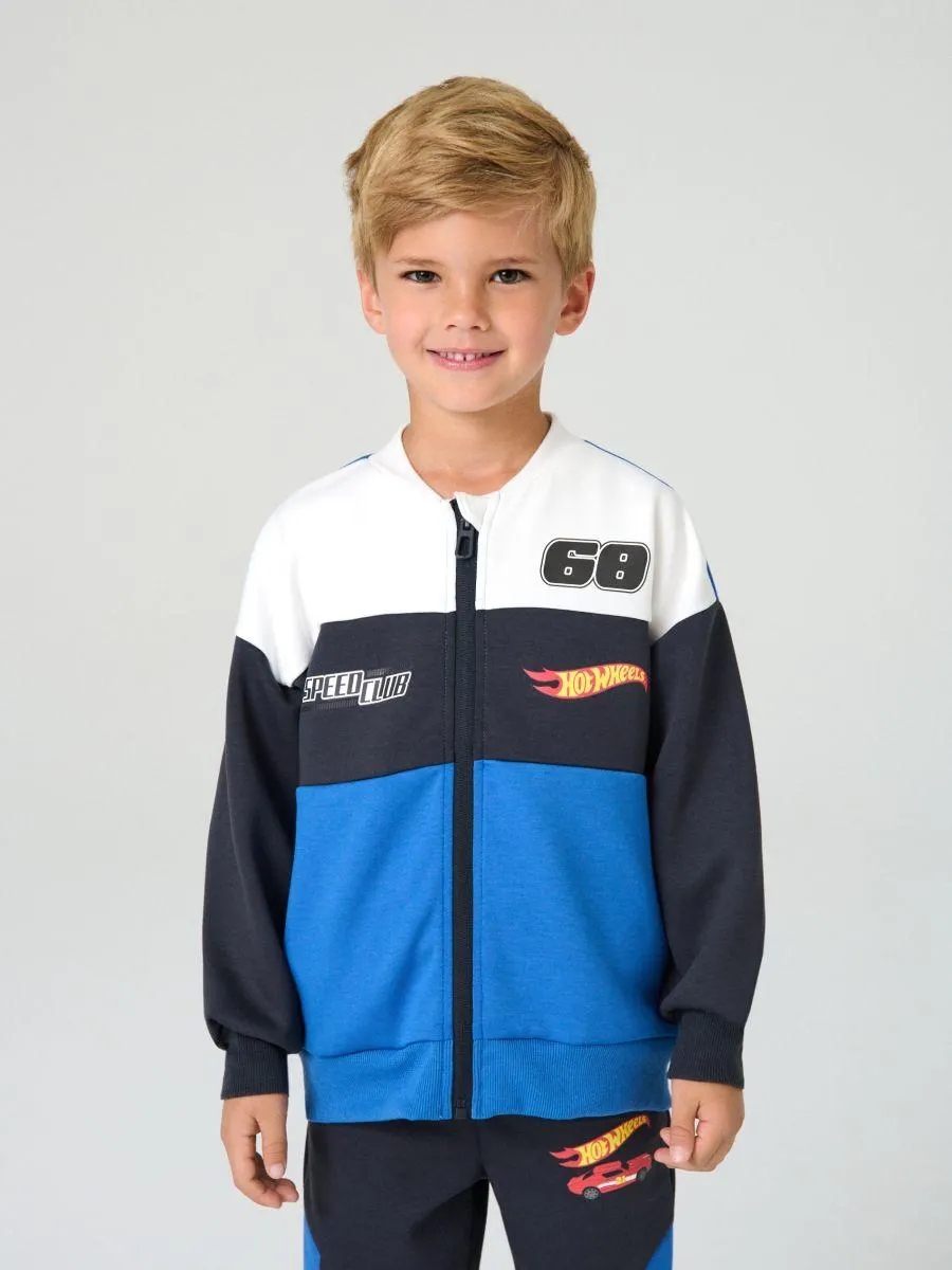 Hanorac cu fermoar Hot Wheels