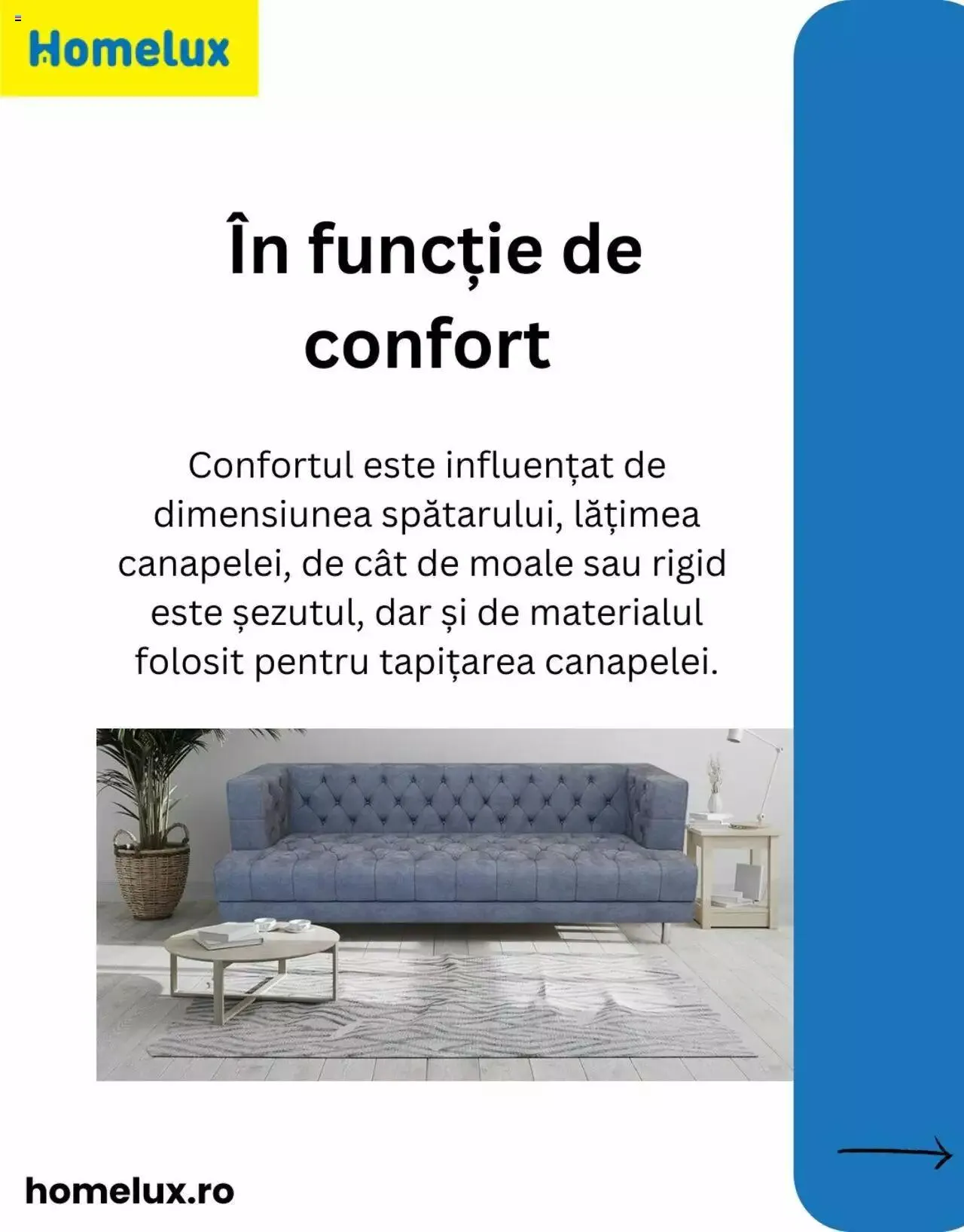 Catalog Homelux catalog - Canapea de la 19 aprilie până la 31 decembrie 2024 - Revista Pagina 3