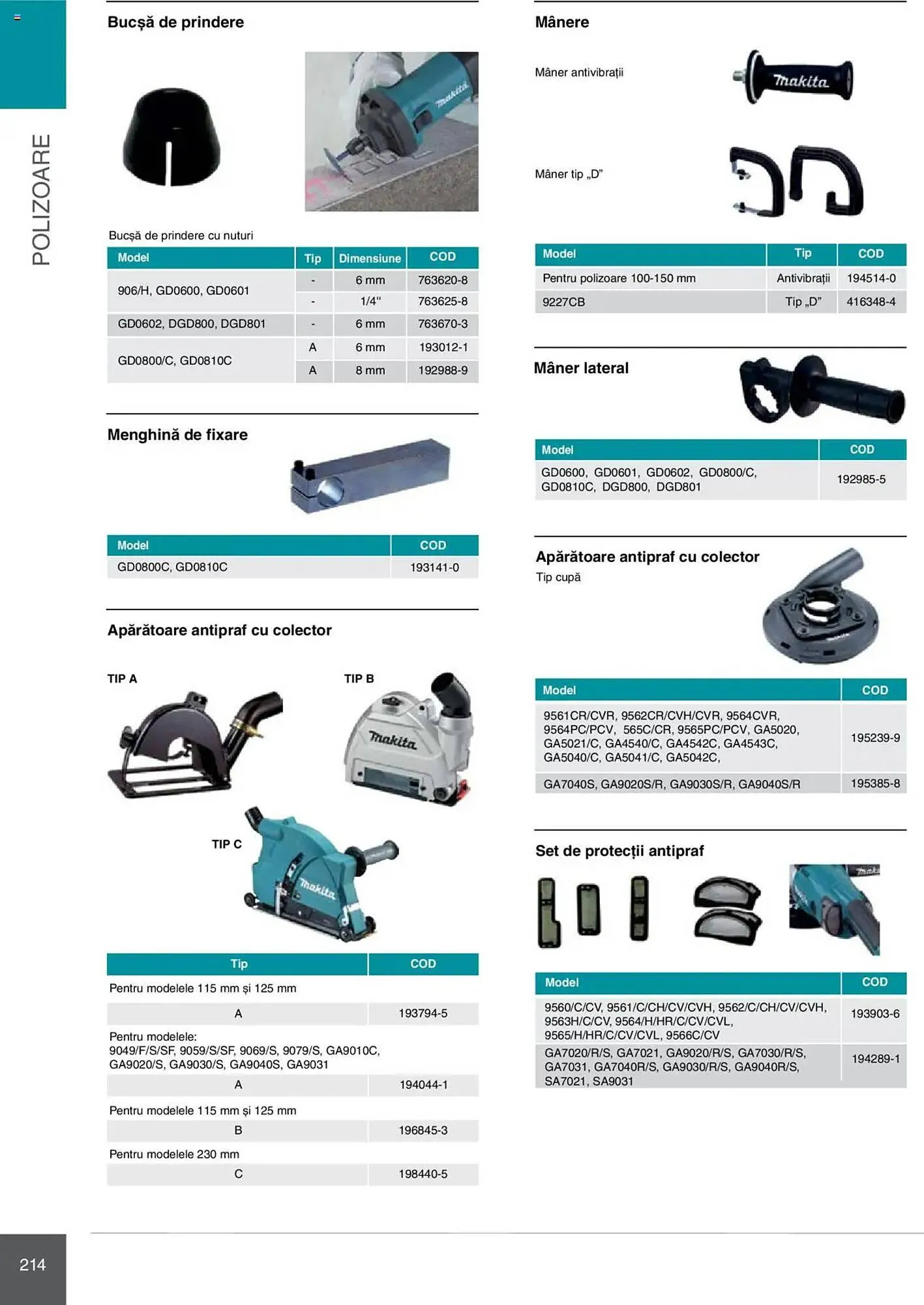 Catalog Catalog Makita de la 8 ianuarie până la 31 decembrie 2025 - Revista Pagina 214