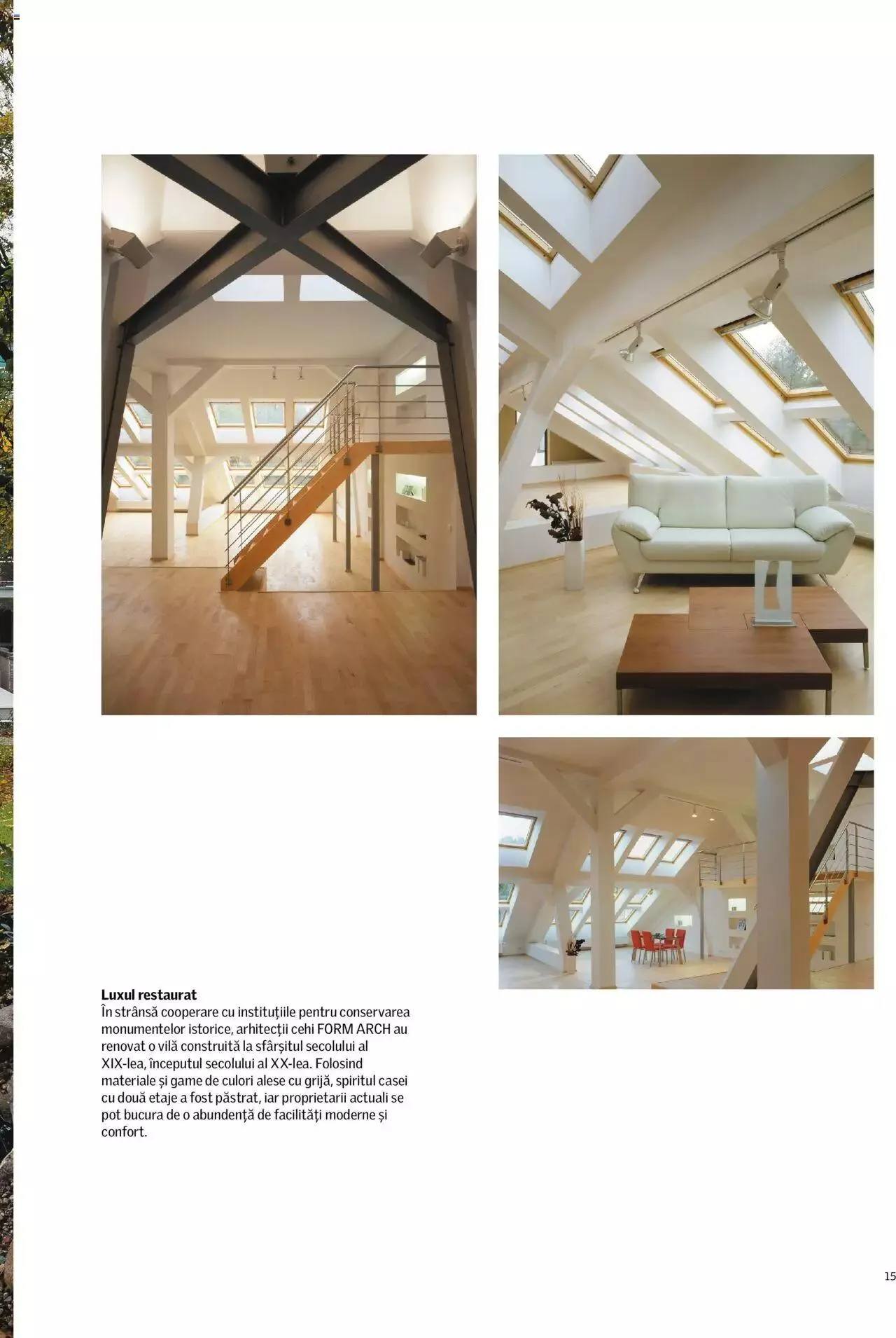 Catalog Velux catalog - Revitalizarea clădirilor istorice de la 1 octombrie până la 31 decembrie 2024 - Revista Pagina 15