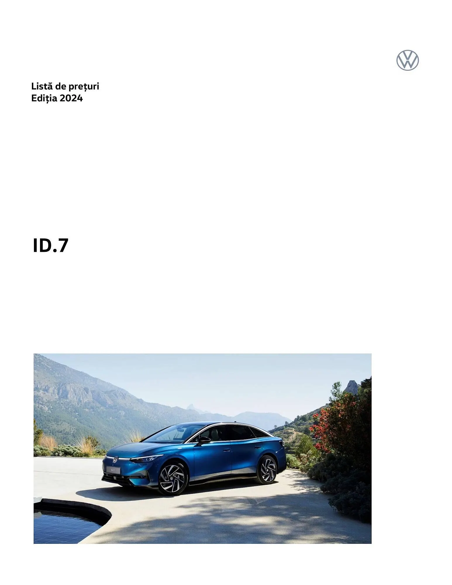 Catalog Volkswagen ID.7 catalog de la 8 iulie până la 31 decembrie 2024 - Revista Pagina 1