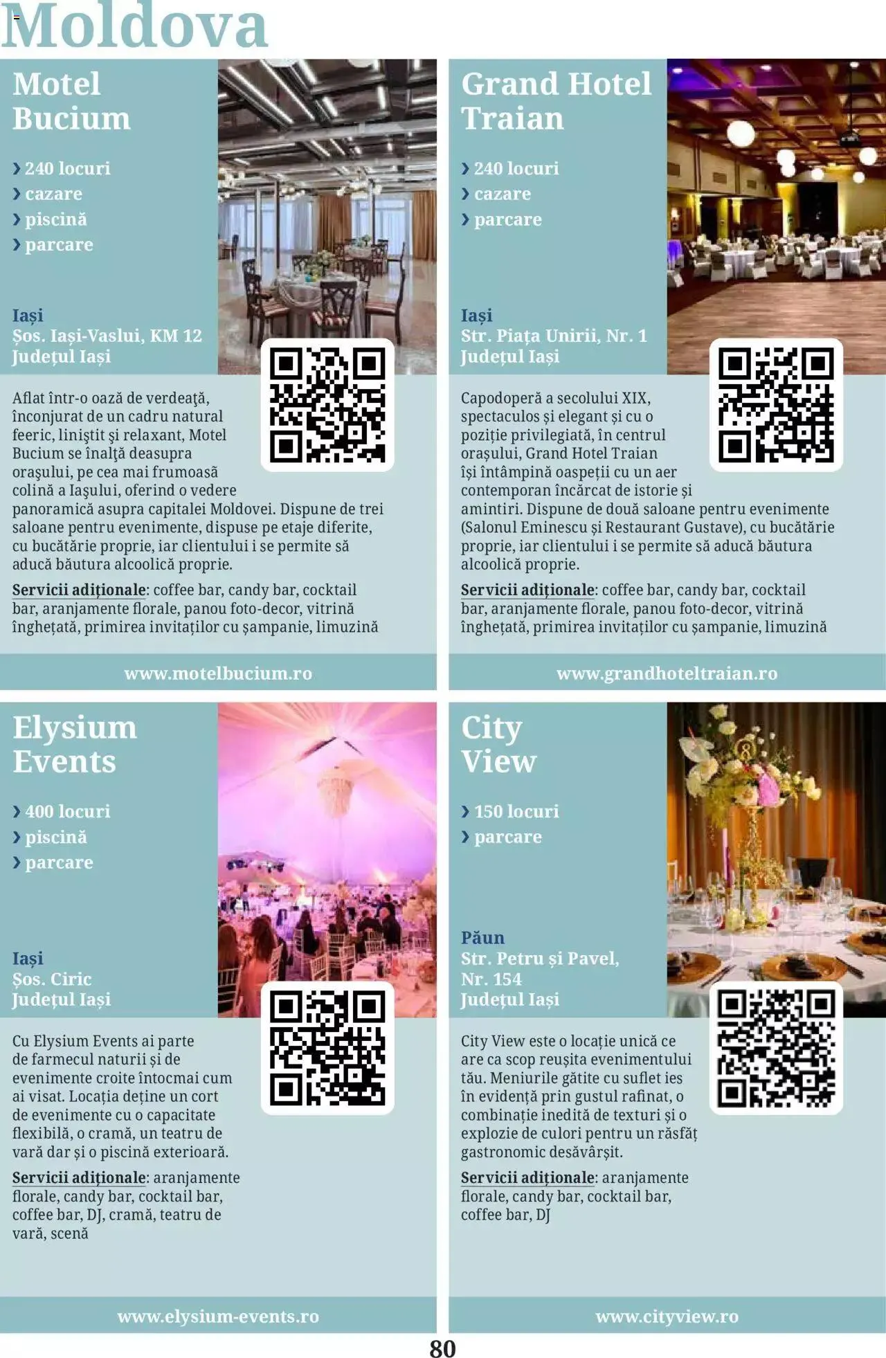 Catalog Metro - Ghid locații pentru evenimente 2022 de la 5 aprilie până la 31 decembrie 2023 - Revista Pagina 80