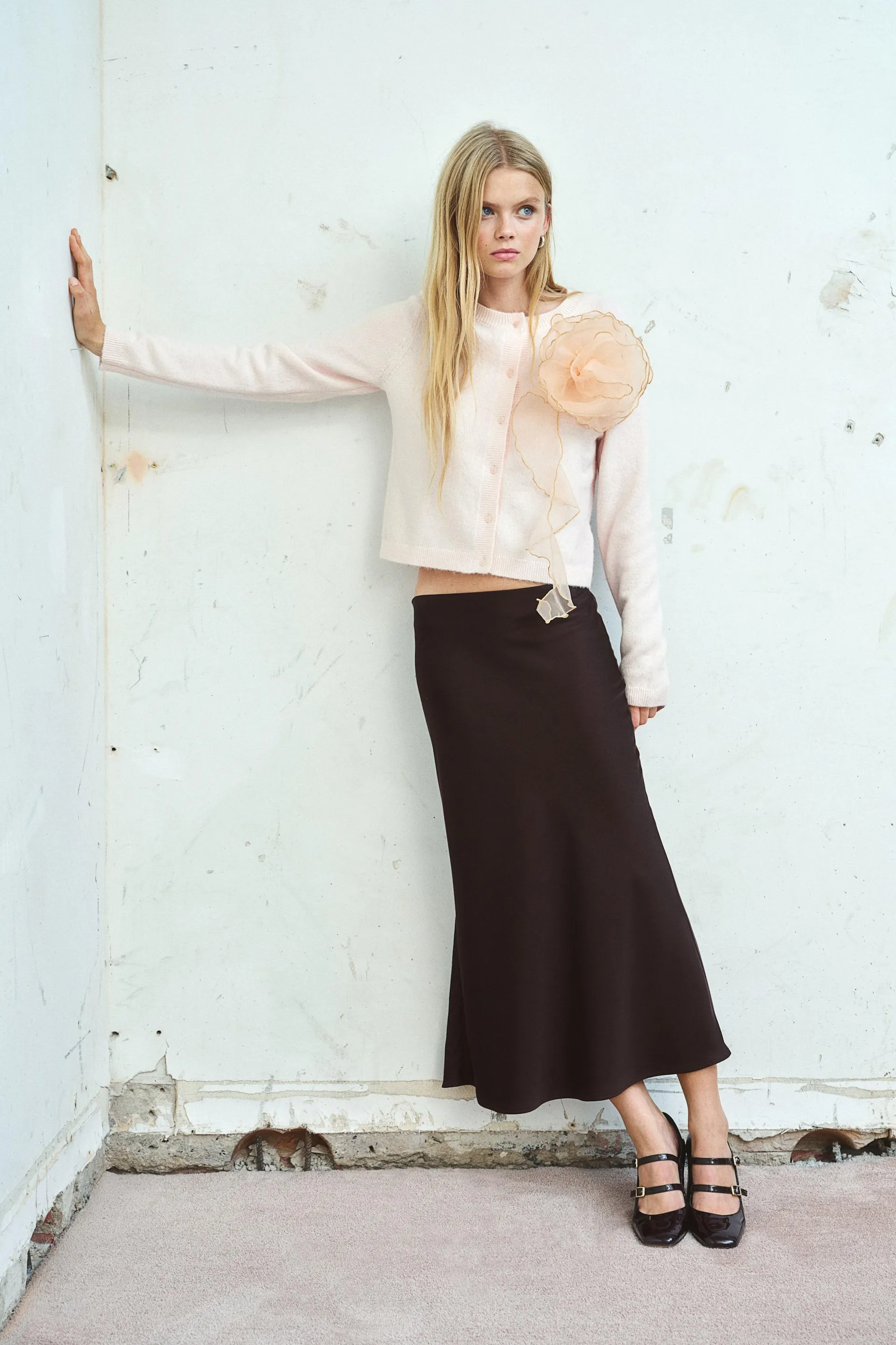 Cardigan tricotat fin