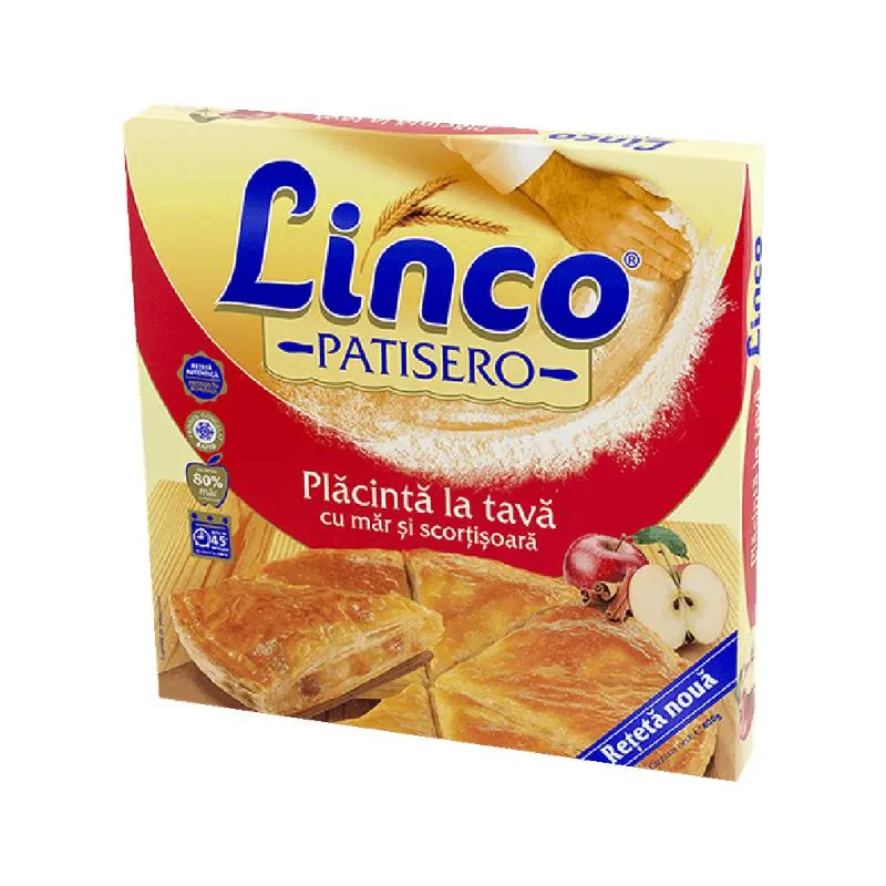 Placinta cu mere si scortisoara Linco Patisero, 800 g Placinta cu mere si scortisoara Linco Patisero, 800 g