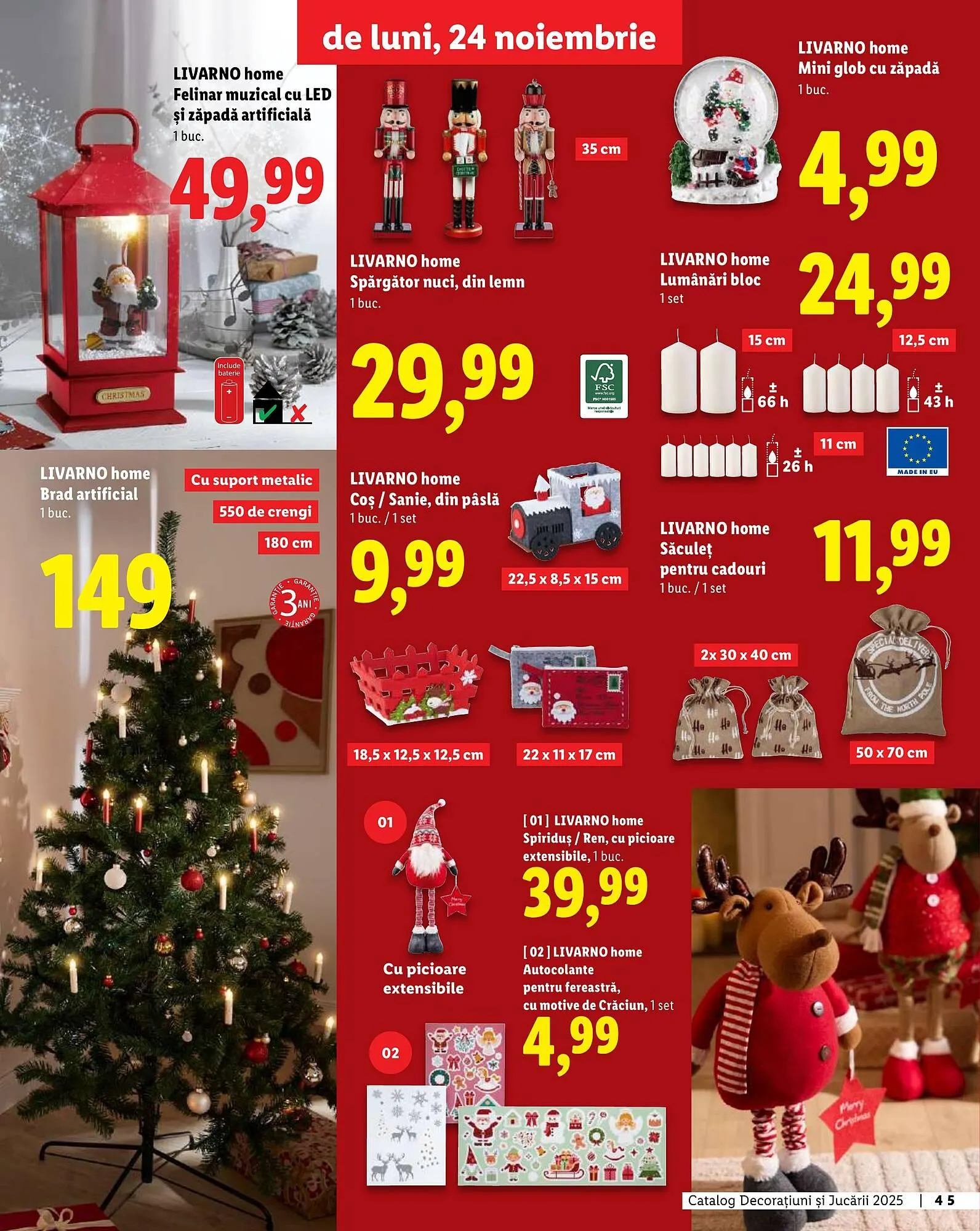 Catalog Catalog Lidl de la 6 noiembrie până la 24 decembrie 2025 - Revista Pagina 45