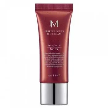 BB Cream M Perfect Cover SPF42/PA+++ Nuanta 27/Bej miere, 20ml, Missha