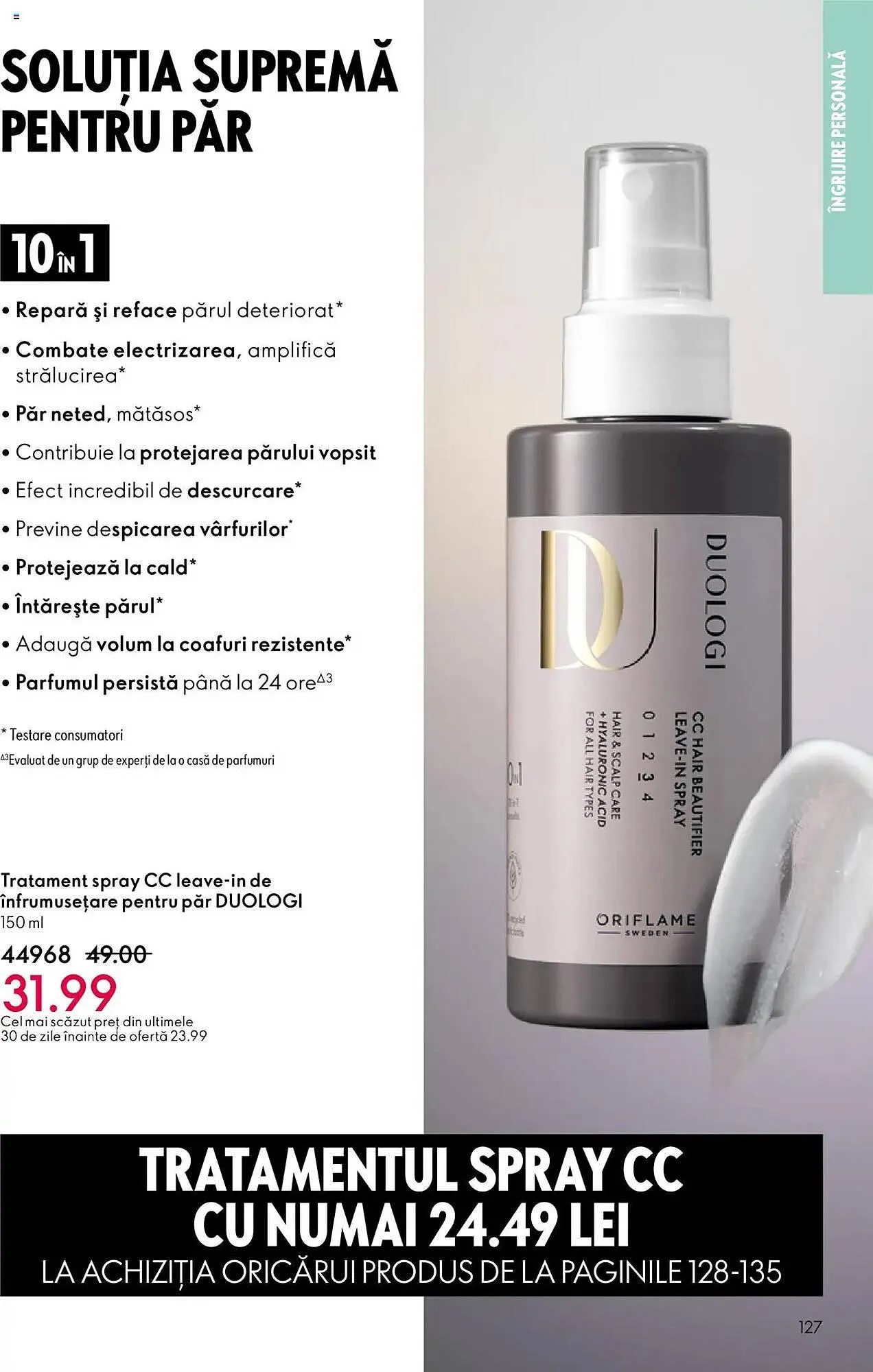 Catalog Catalog Oriflame de la 22 octombrie până la 11 noiembrie 2025 - Revista Pagina 127