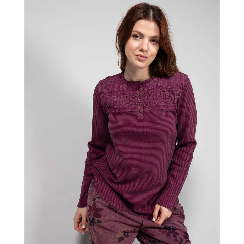 Bluza uni cu nasturi la baza gatului N240157075