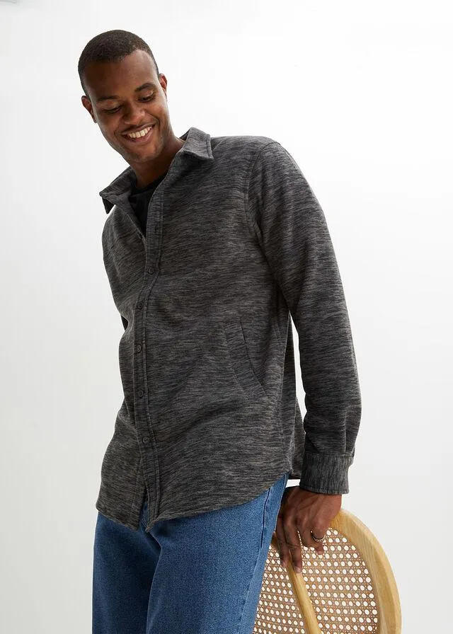 Cămaşă fleece cu mâneci lungi