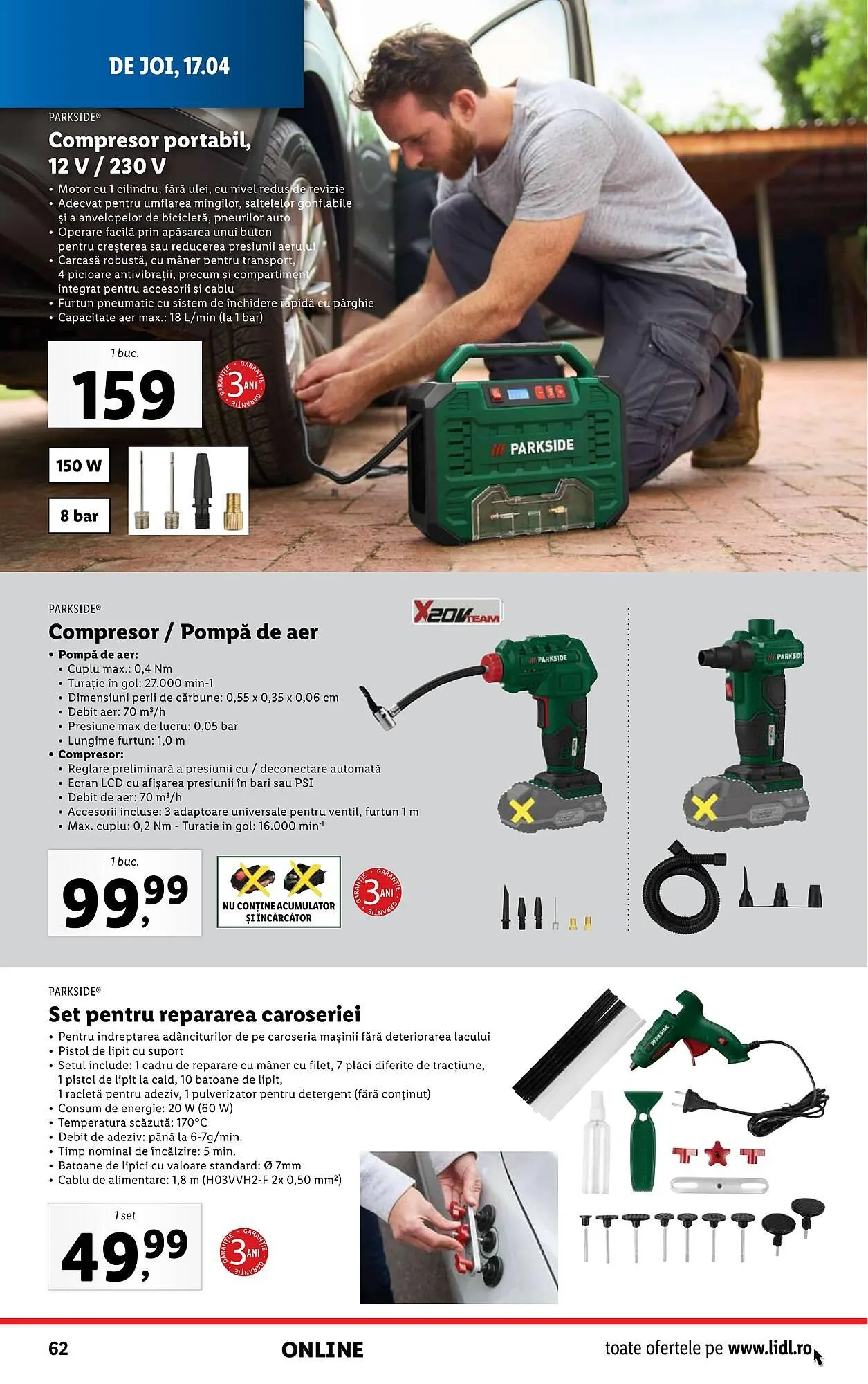 Catalog Catalog Lidl de la 14 aprilie până la 19 aprilie 2025 - Revista Pagina 62