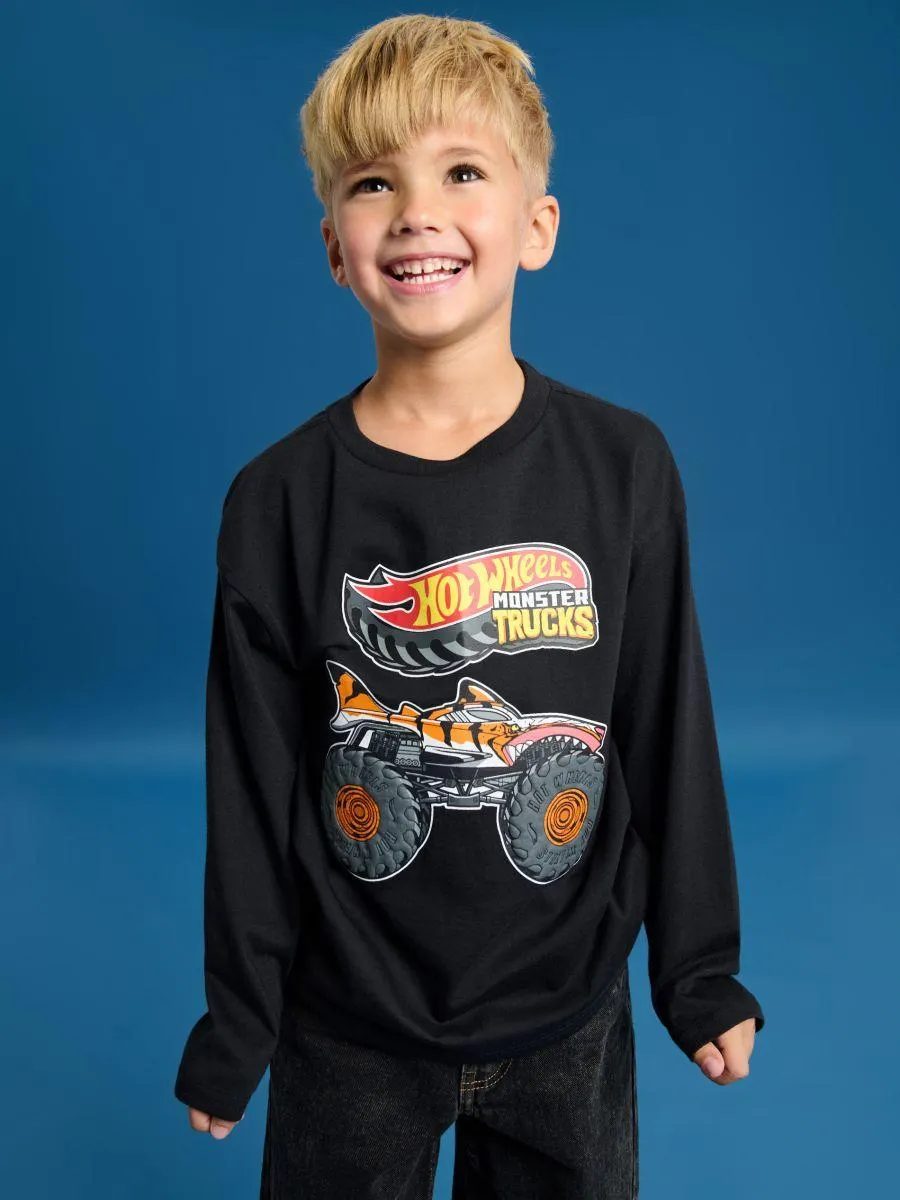 Tricou cu mânecă lungă Hot Wheels