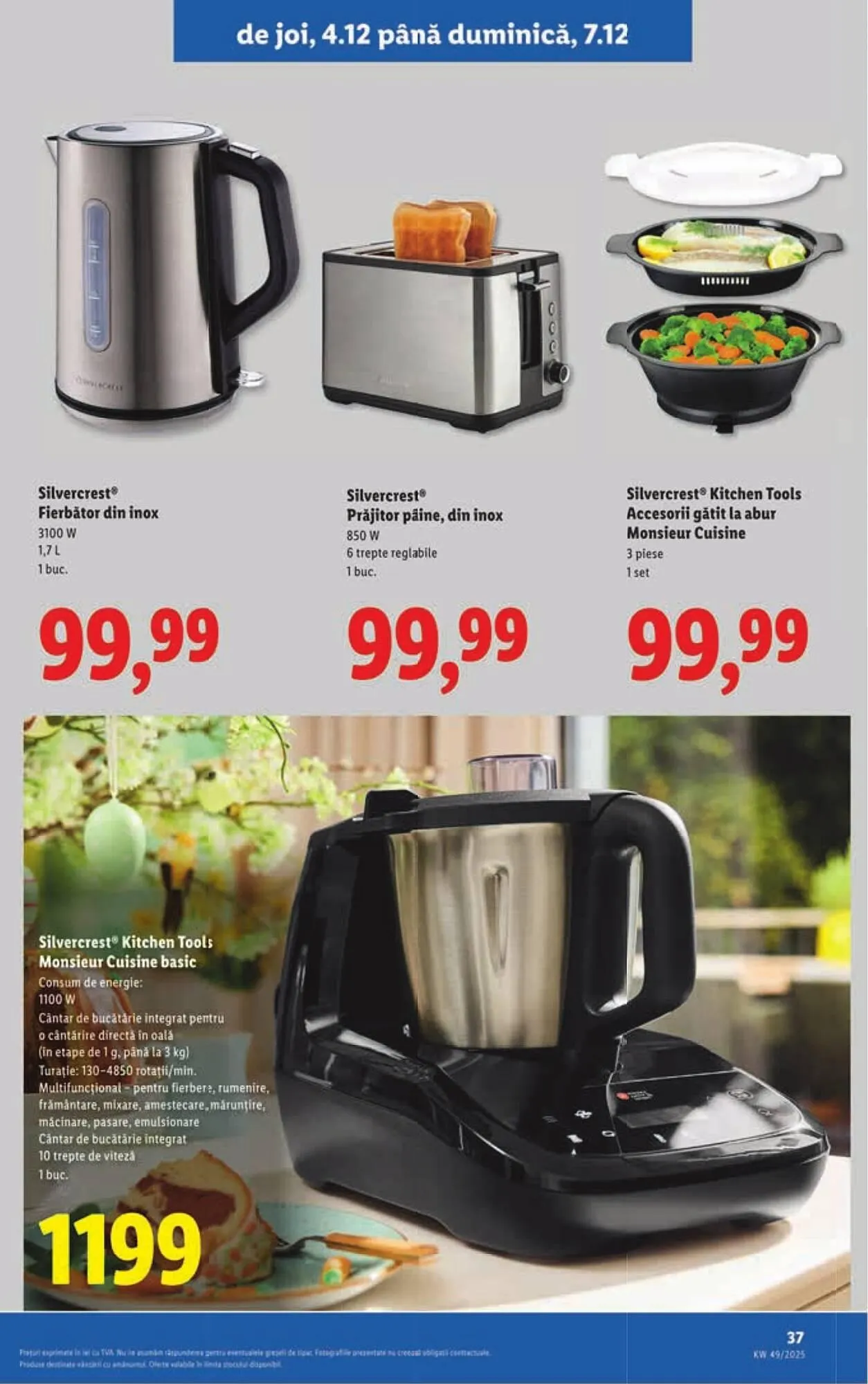 Catalog Catalog Lidl de la 1 decembrie până la 7 decembrie 2025 - Revista Pagina 37