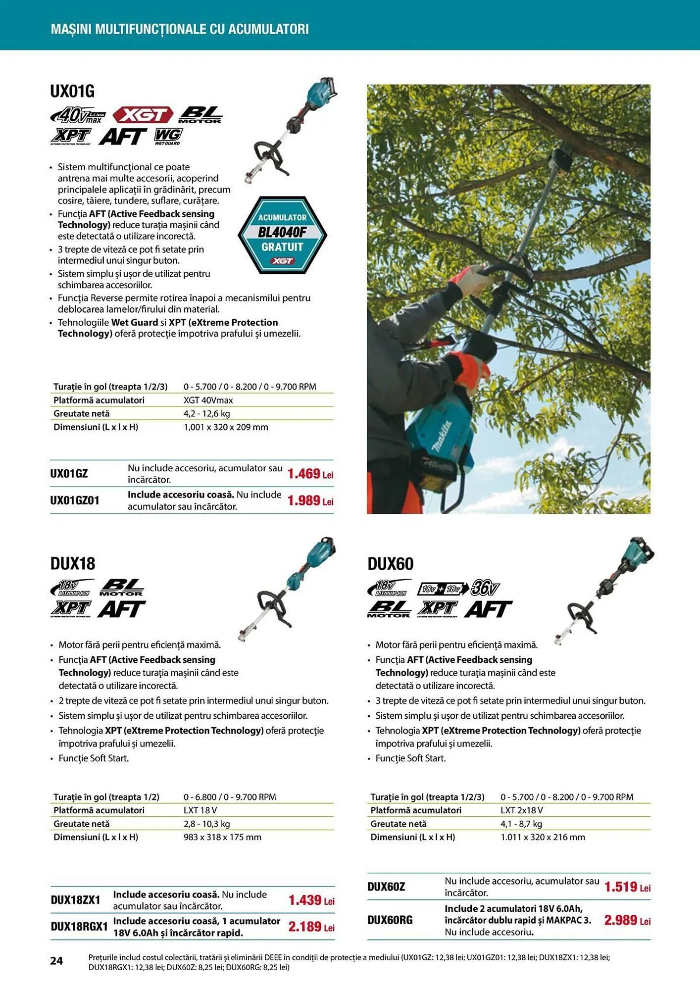 Catalog Catalog Makita de la 1 aprilie până la 31 august 2025 - Revista Pagina 24