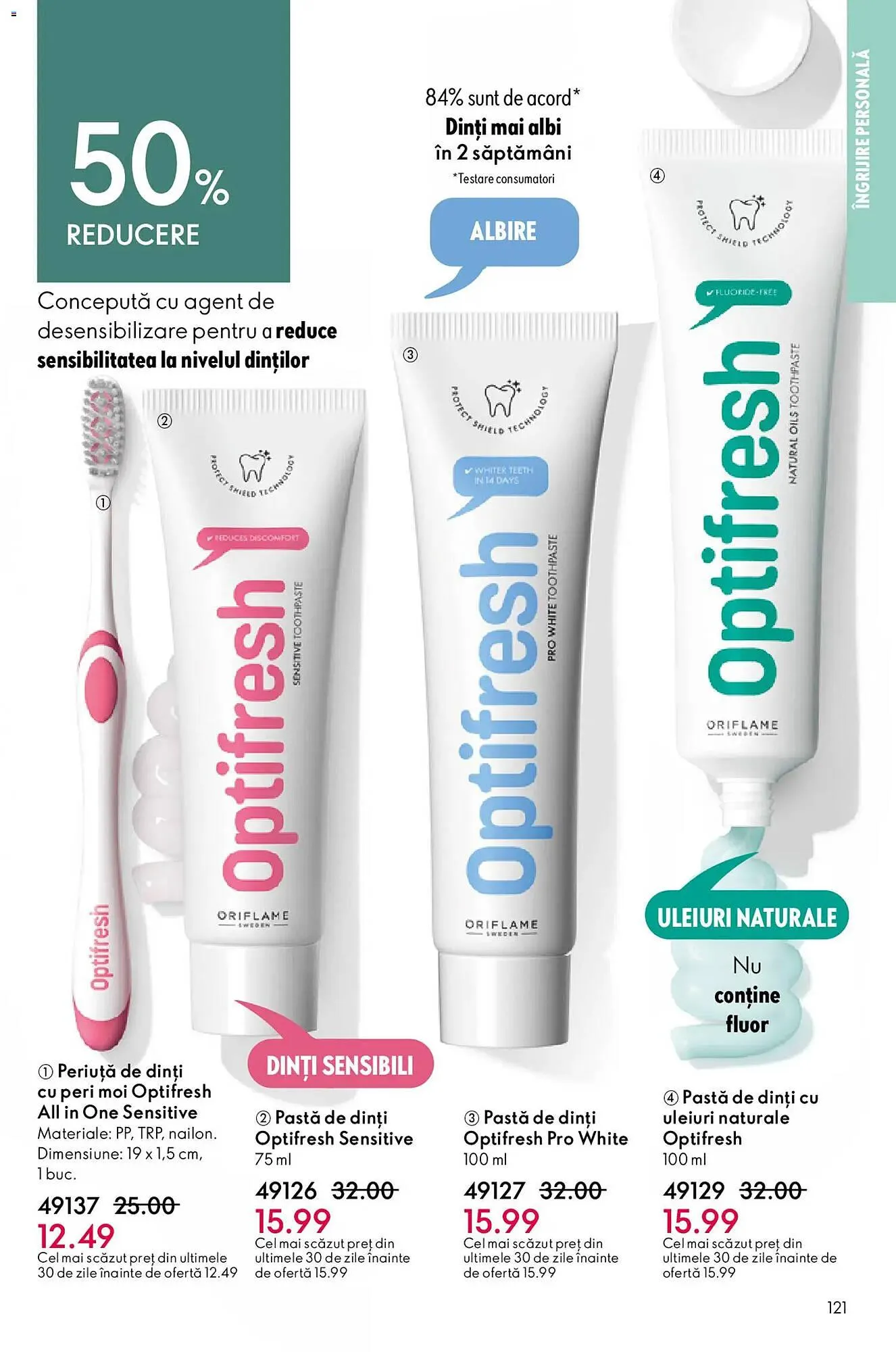 Catalog Catalog Oriflame de la 14 aprilie până la 5 mai 2026 - Revista Pagina 121