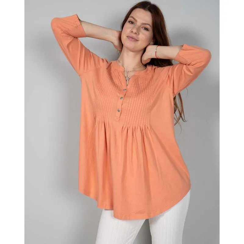 Bluza uni cu maneci trei sferturi N240157071
