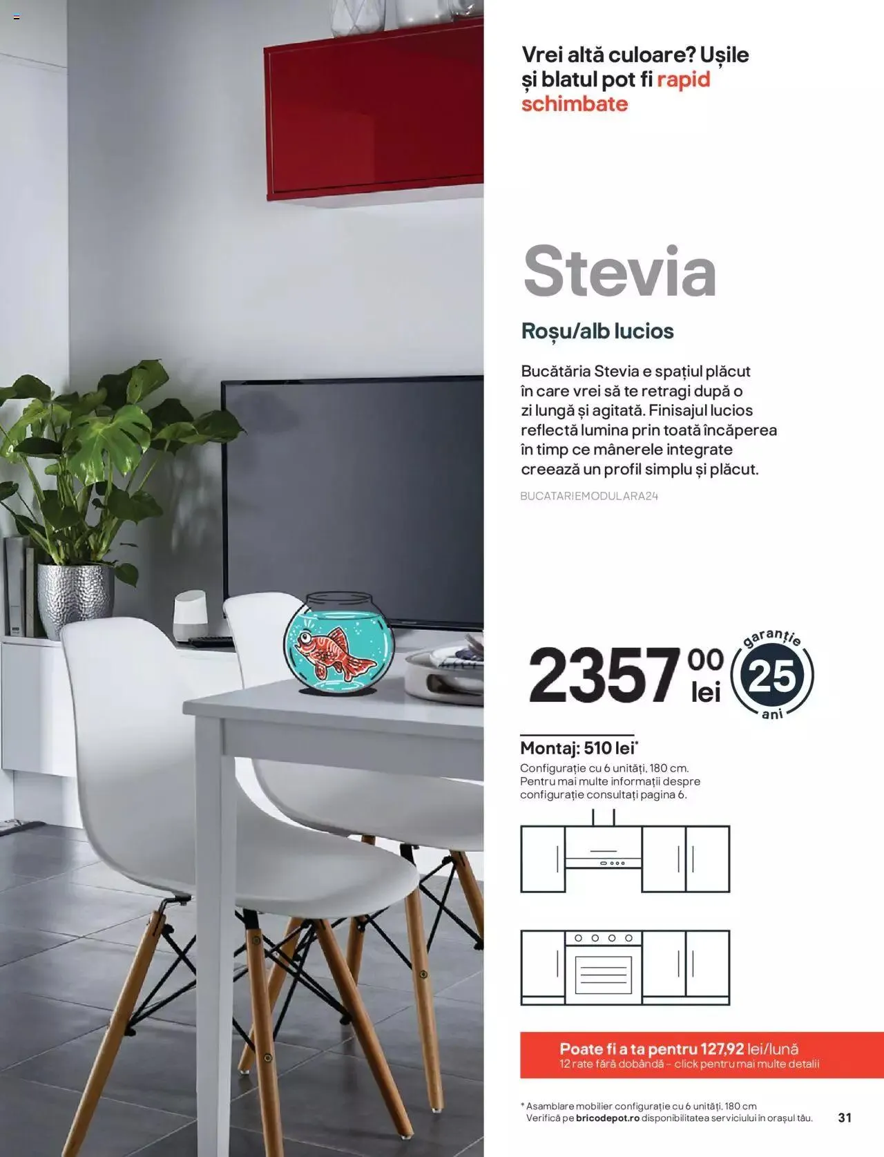 Catalog Brico Depot catalog - Bucătării modulare de la 1 ianuarie până la 31 decembrie 2023 - Revista Pagina 31