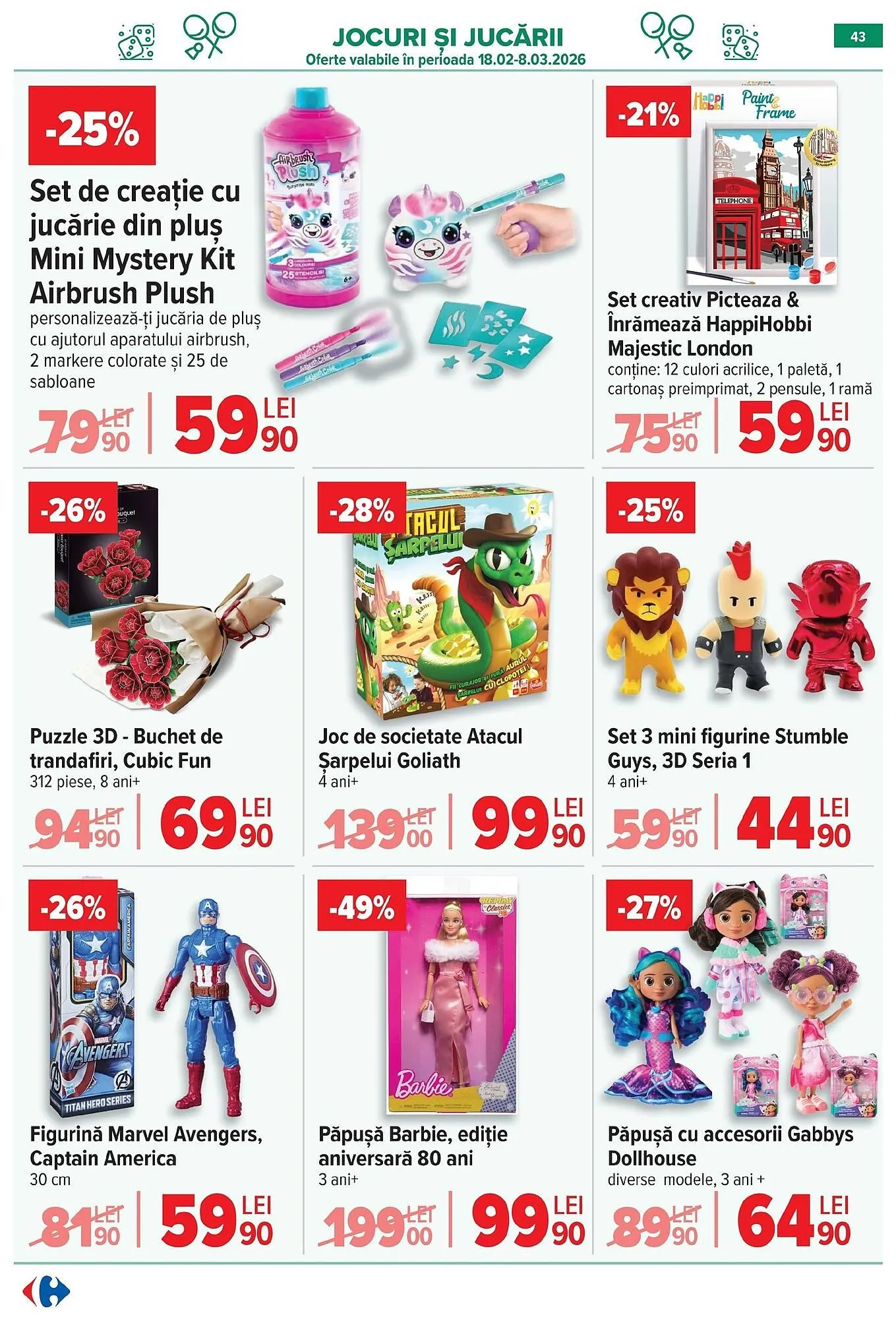 Catalog Catalog Carrefour de la 18 februarie până la 24 februarie 2026 - Revista Pagina 45