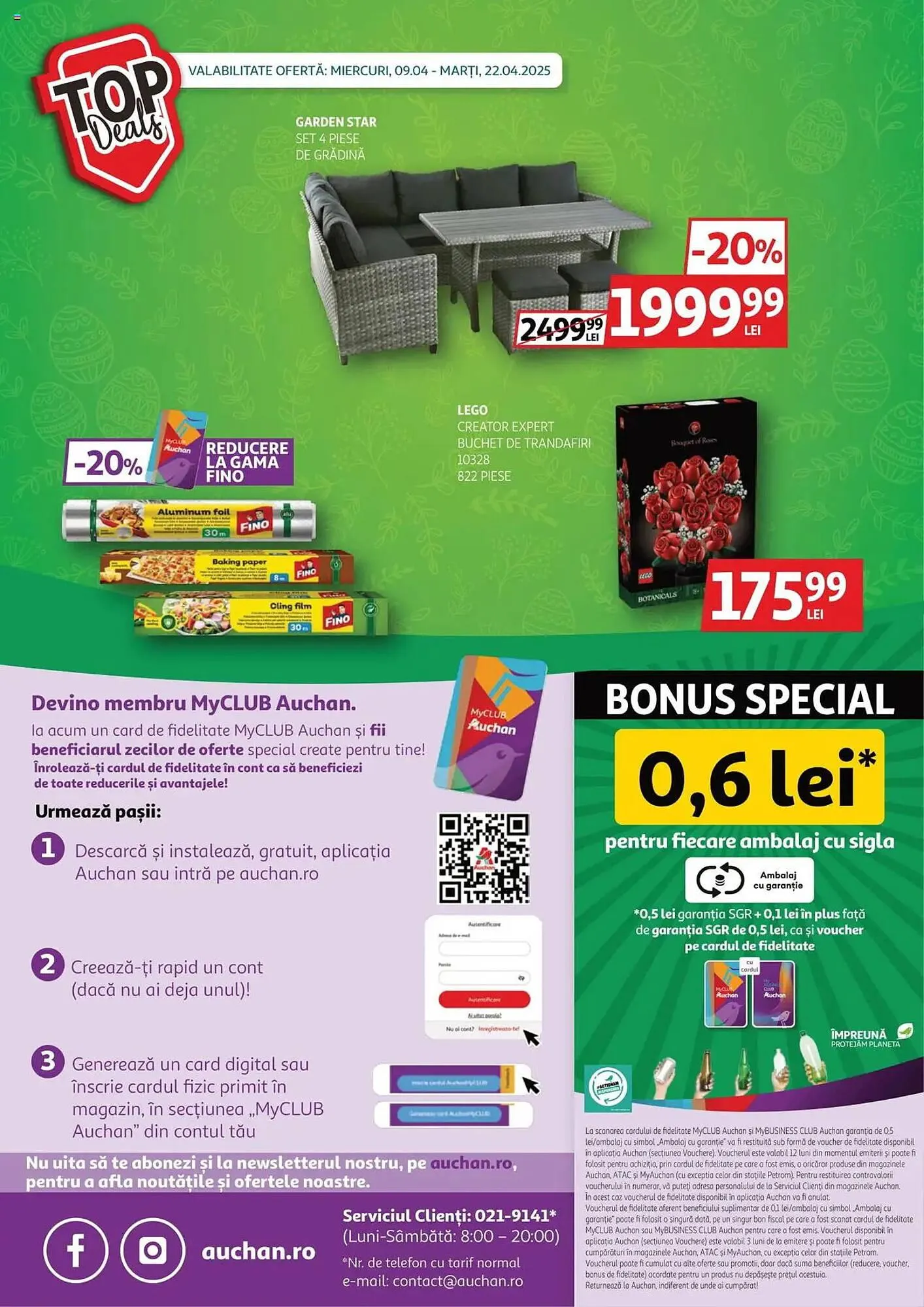 Catalog Catalog Auchan de la 9 aprilie până la 22 aprilie 2025 - Revista Pagina 36