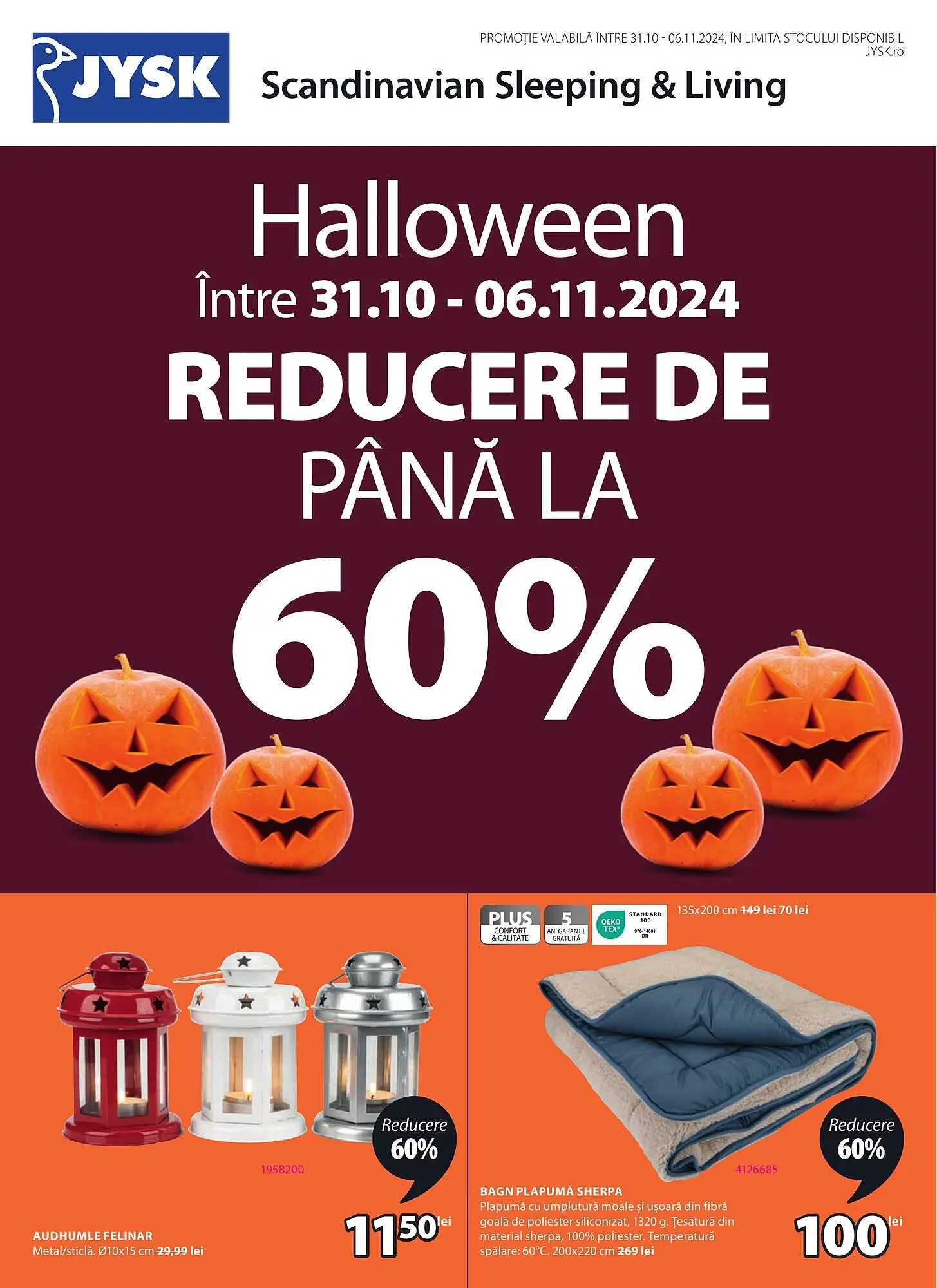 Catalog Catalog JYSK de la 31 octombrie până la 6 noiembrie 2024 - Revista Pagina 1