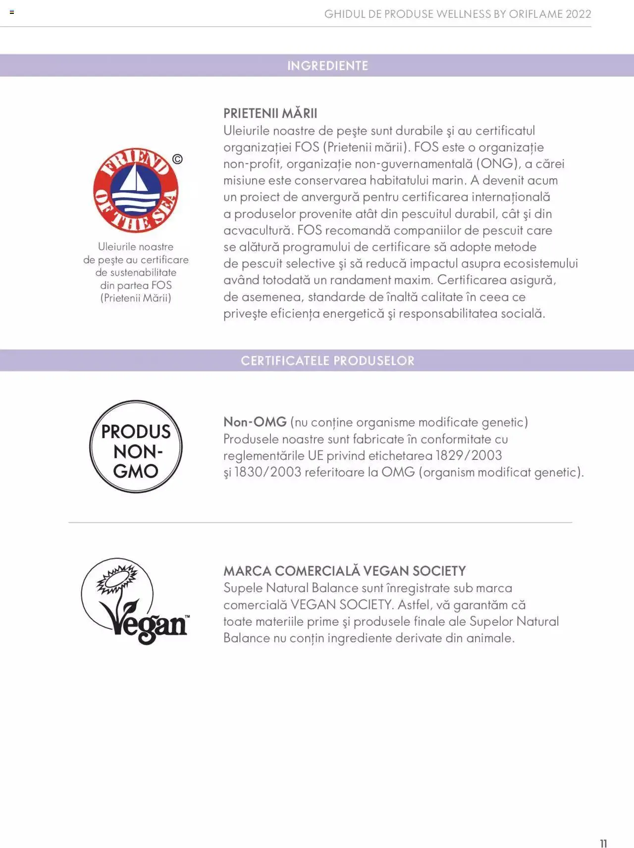 Catalog Oriflame catalog - Ghidul Wellness de la 28 septembrie până la 31 decembrie 2023 - Revista Pagina 11