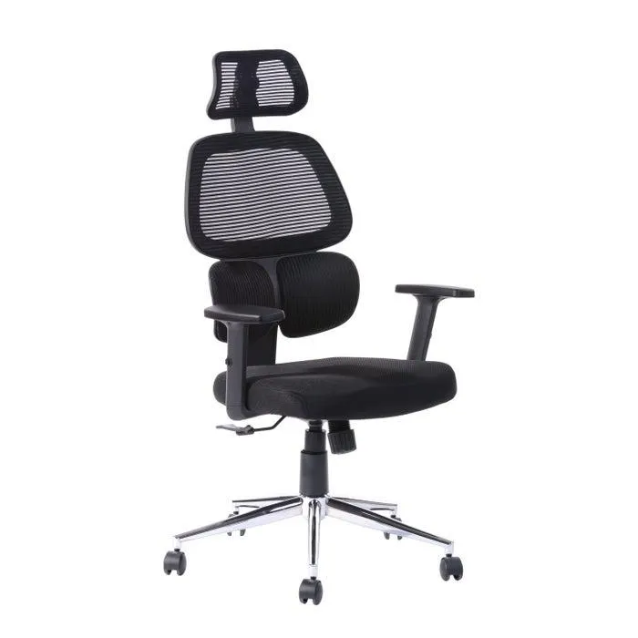 Scaun birou operational Tikitere, rotativ, mesh, negru