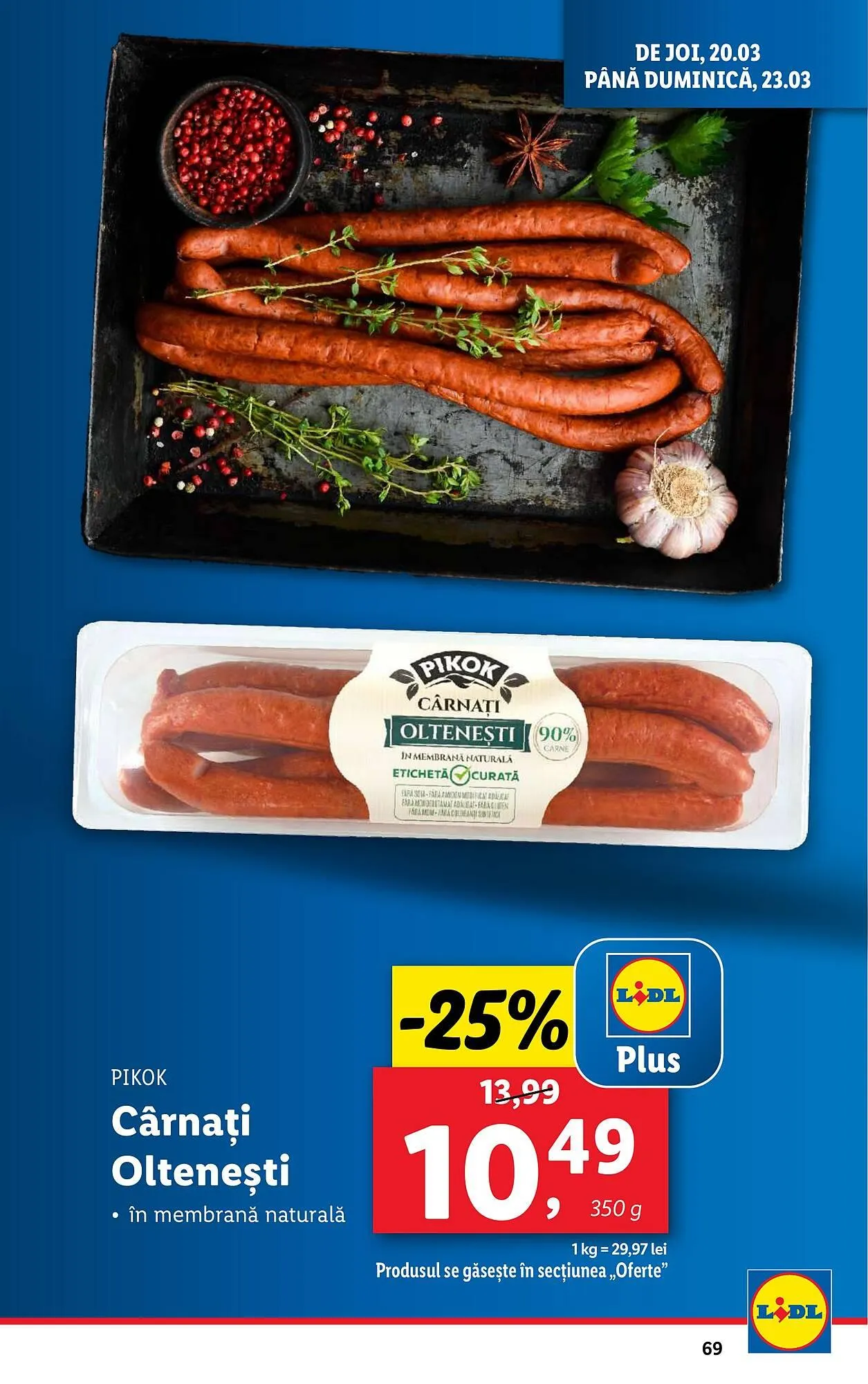 Catalog Catalog Lidl de la 17 martie până la 23 martie 2025 - Revista Pagina 69