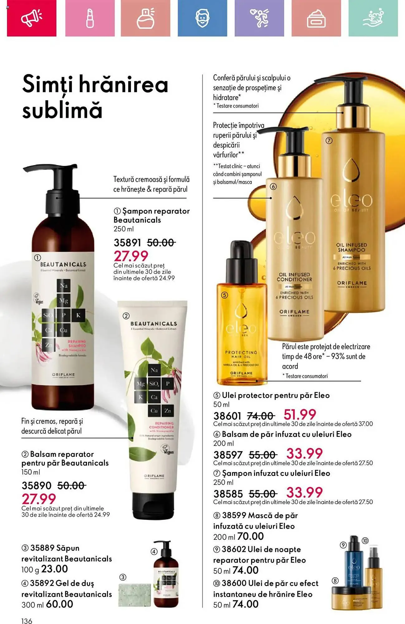 Catalog Catalog Oriflame de la 13 aprilie până la 3 mai 2025 - Revista Pagina 136