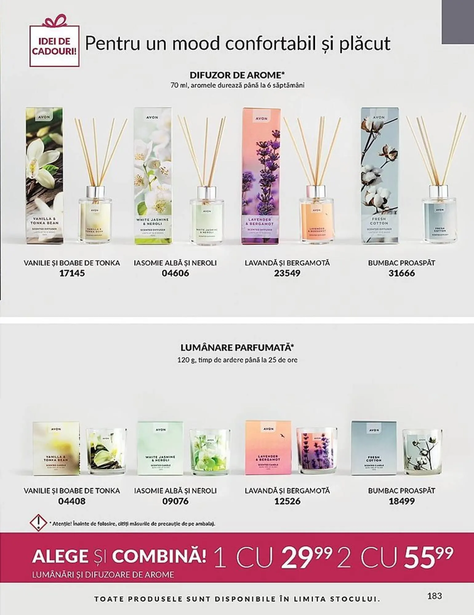 Catalog Avon catalog de la 1 septembrie până la 30 septembrie 2023 - Revista Pagina 183