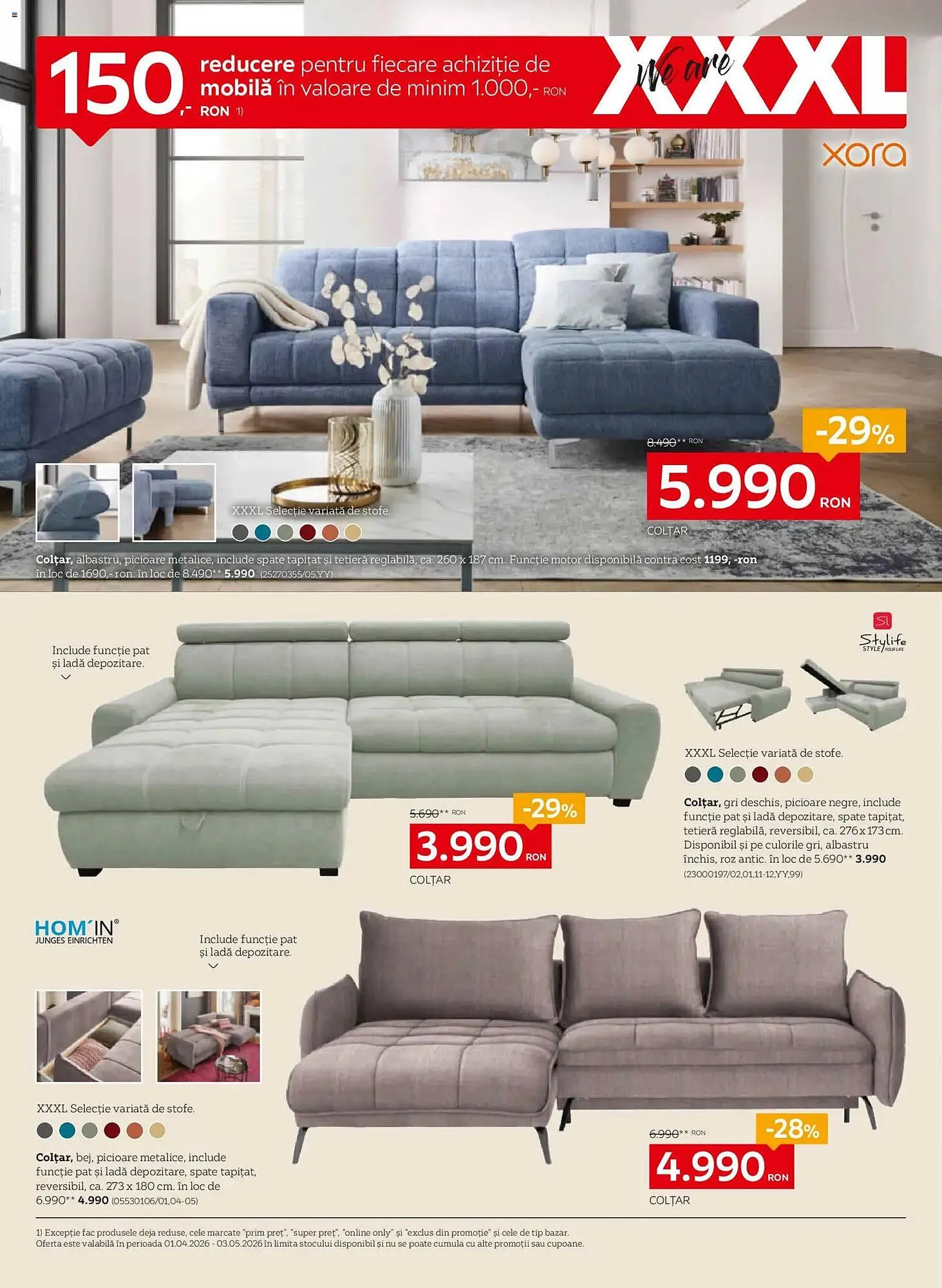 Catalog Catalog XXXLutz de la 5 aprilie până la 3 mai 2026 - Revista Pagina 4