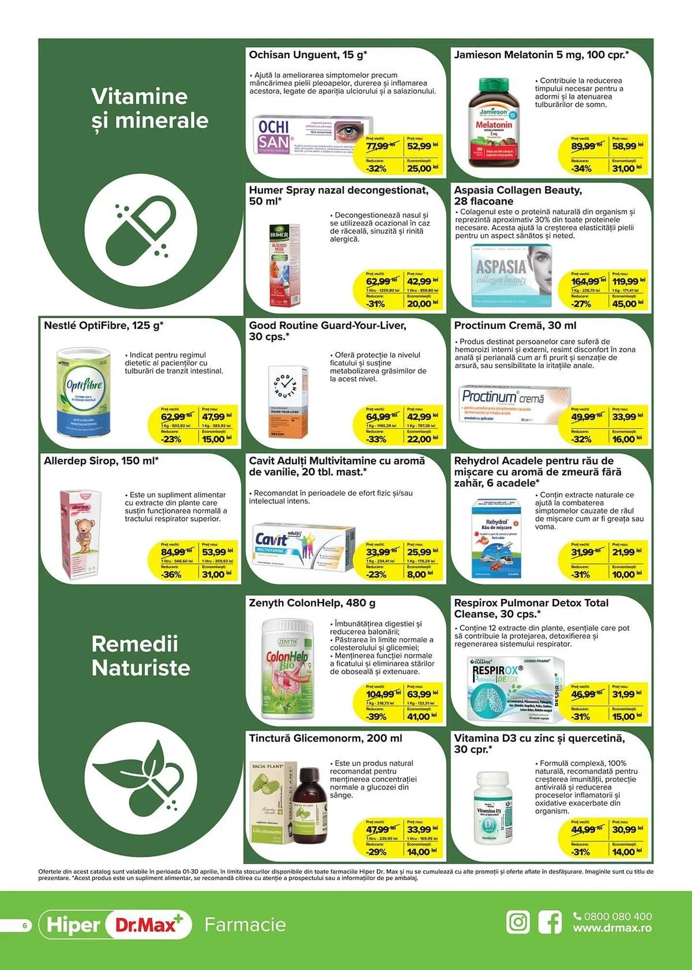 Catalog Catalog Dr.Max de la 1 aprilie până la 30 aprilie 2025 - Revista Pagina 6