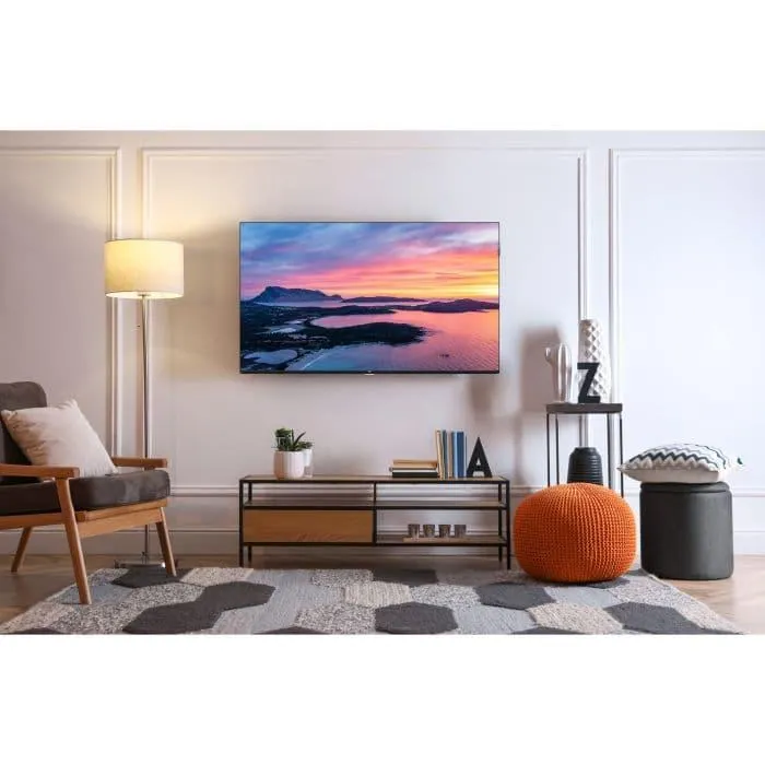 Televizor Smart QLED TCL 32V5C, 80 cm, Full HD, Android TV, Dolby Audio, Negru, Clasa F