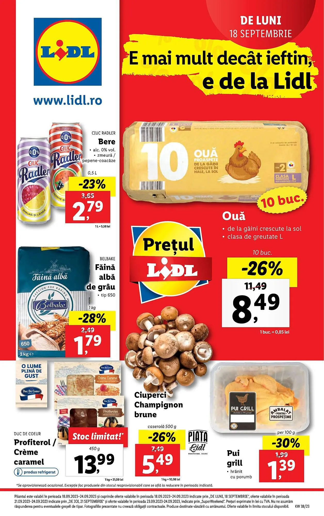 Catalog Lidl catalog de la 18 septembrie până la 24 septembrie 2023 - Revista Pagina 1