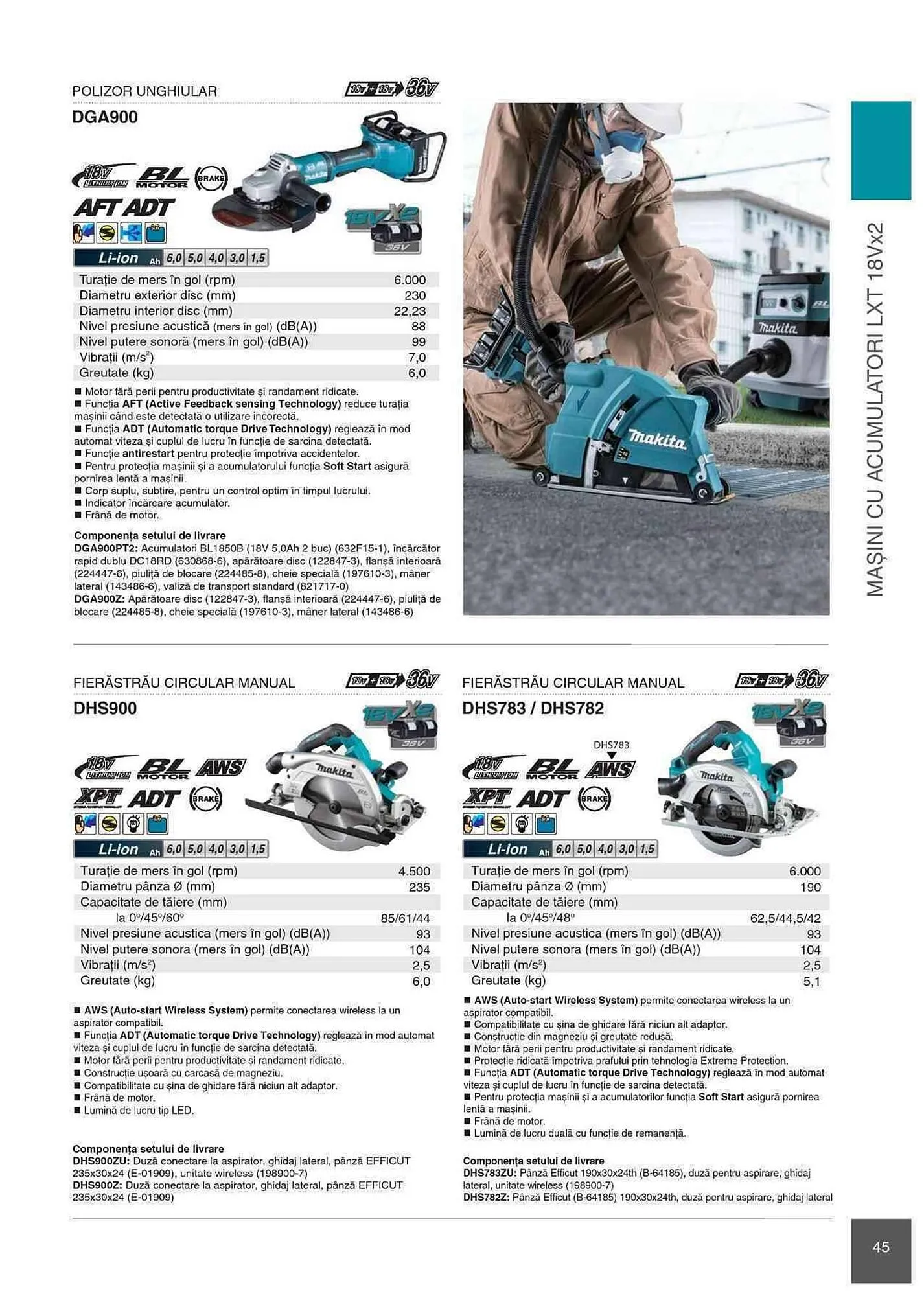 Catalog Makita catalog de la 1 ianuarie până la 31 decembrie 2023 - Revista Pagina 45